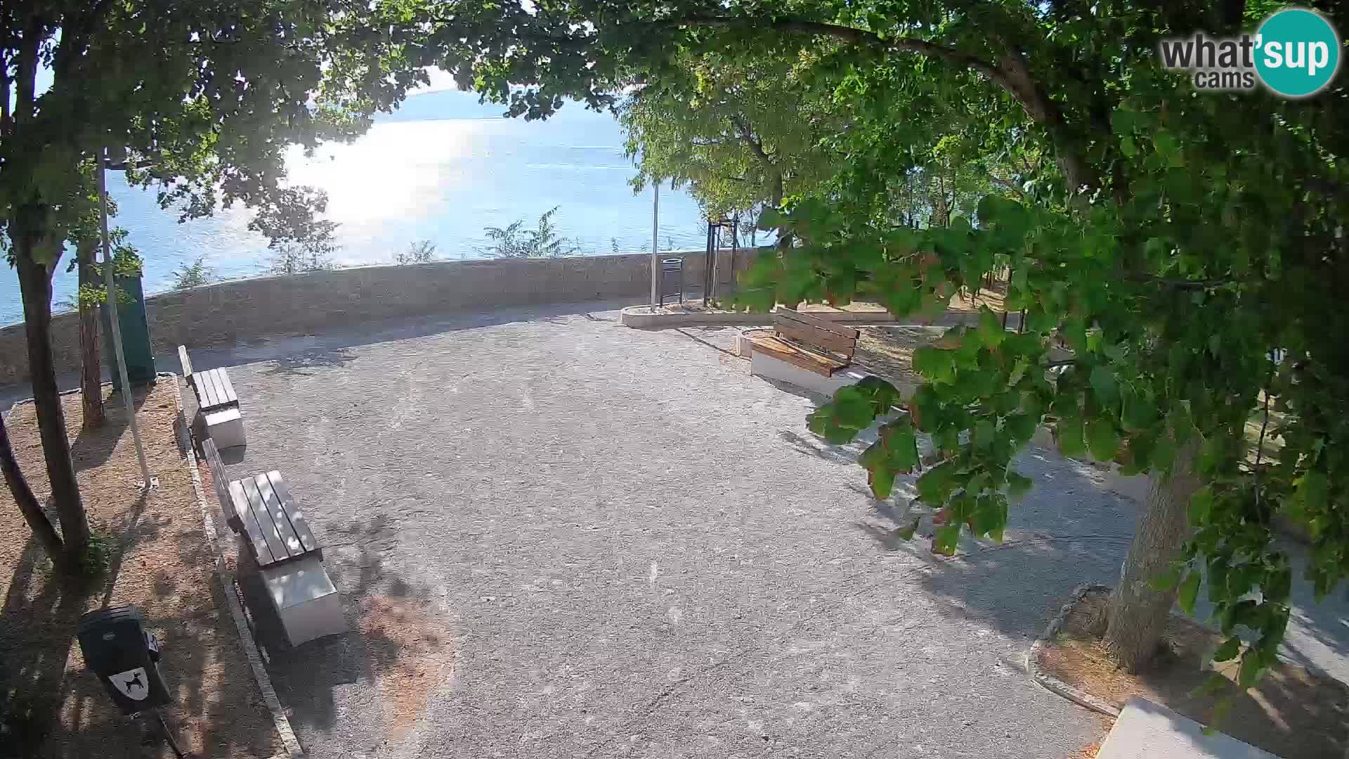 Senj Live Cam – Writers’ Park and the Velebit Channel