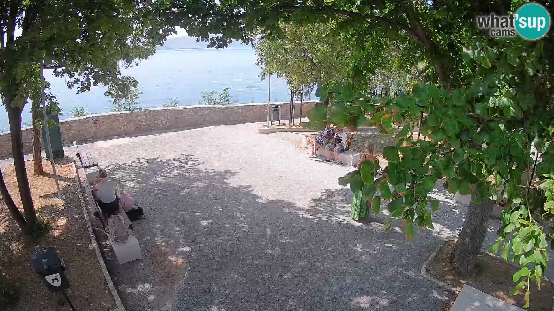 Senj Live Webcam – Schriftstellerpark und Velebit-Kanal