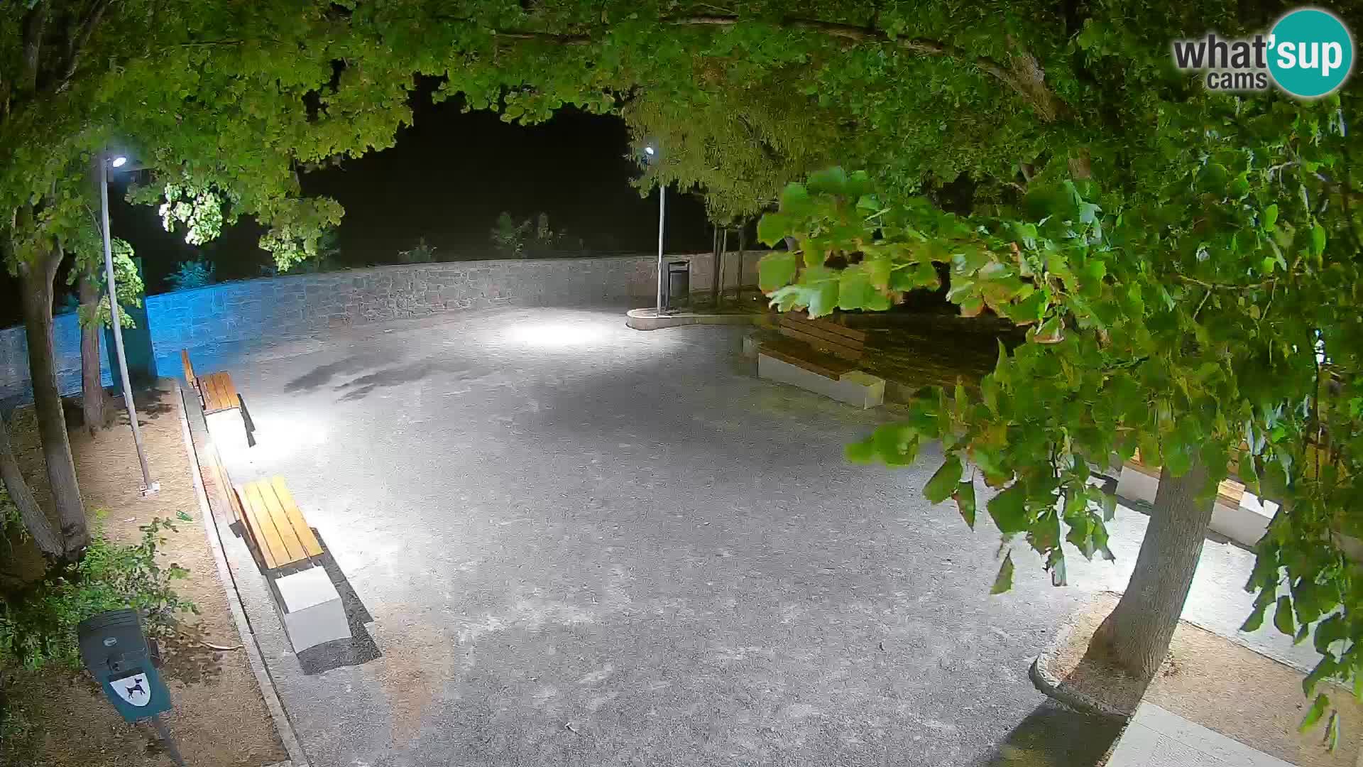 Senj Live Webcam – Schriftstellerpark und Velebit-Kanal