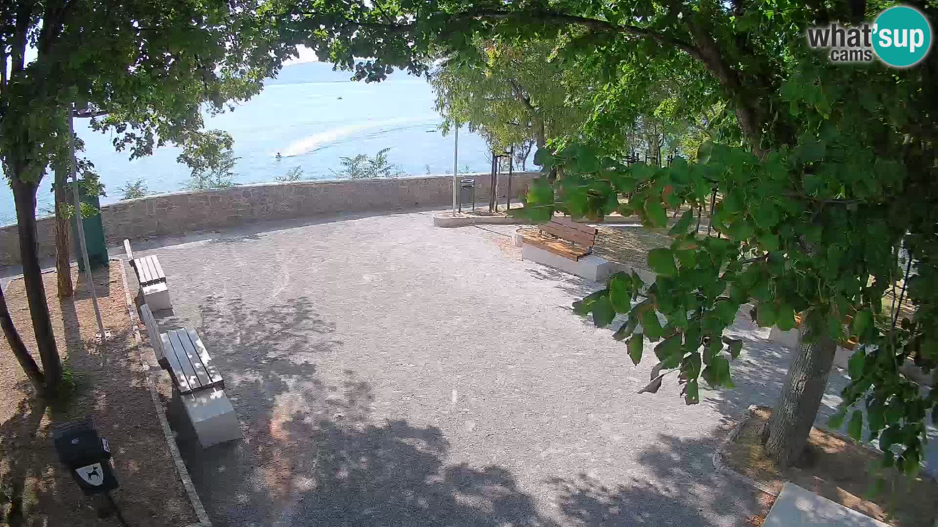 Senj Live Cam – Writers’ Park and the Velebit Channel