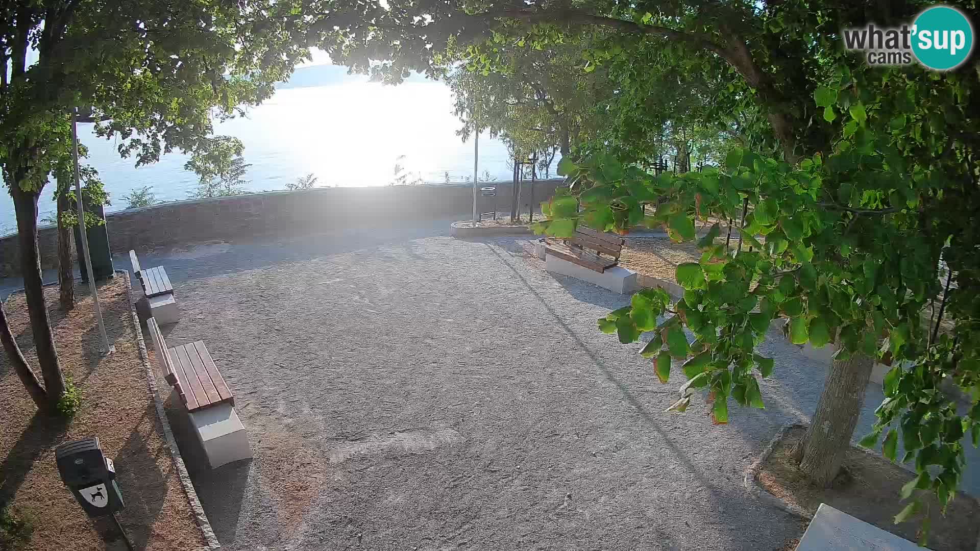 Senj Live Cam – Writers’ Park and the Velebit Channel