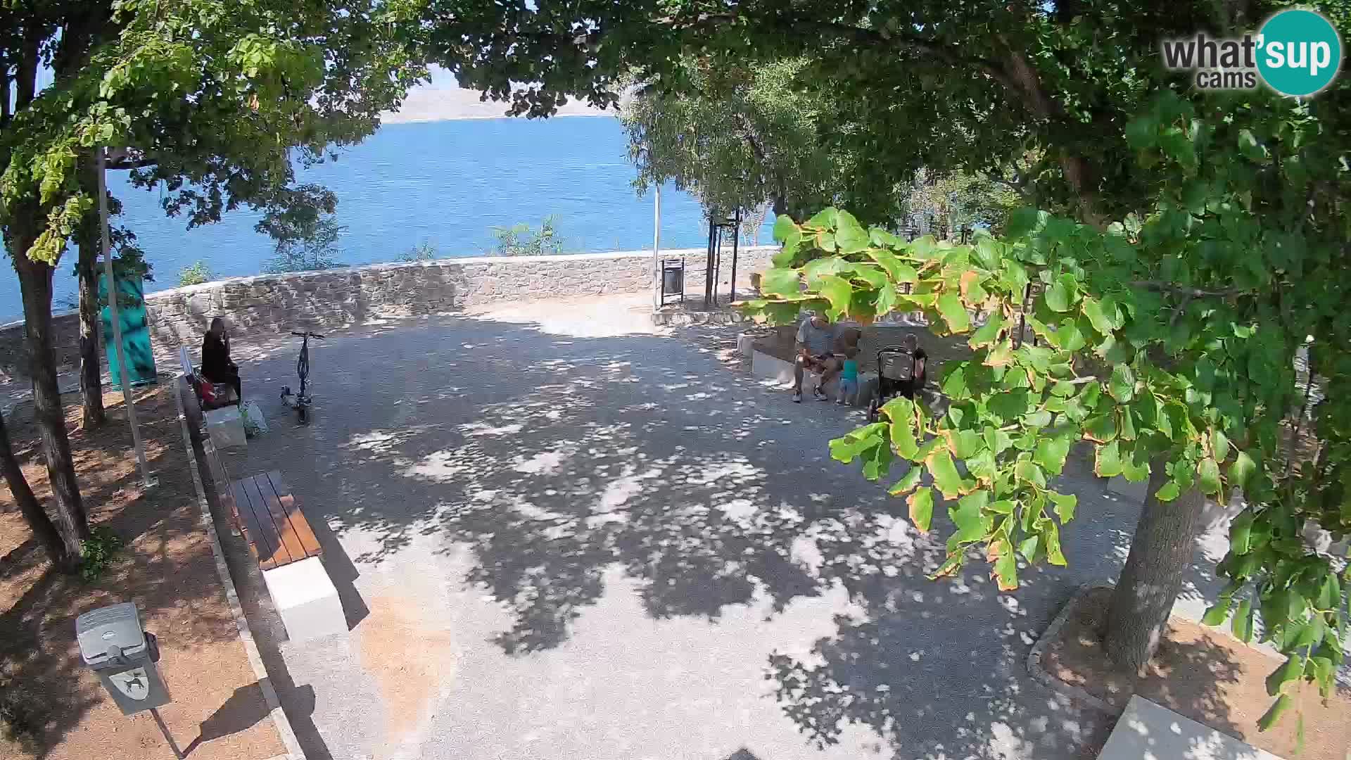 Senj Live Webcam – Schriftstellerpark und Velebit-Kanal
