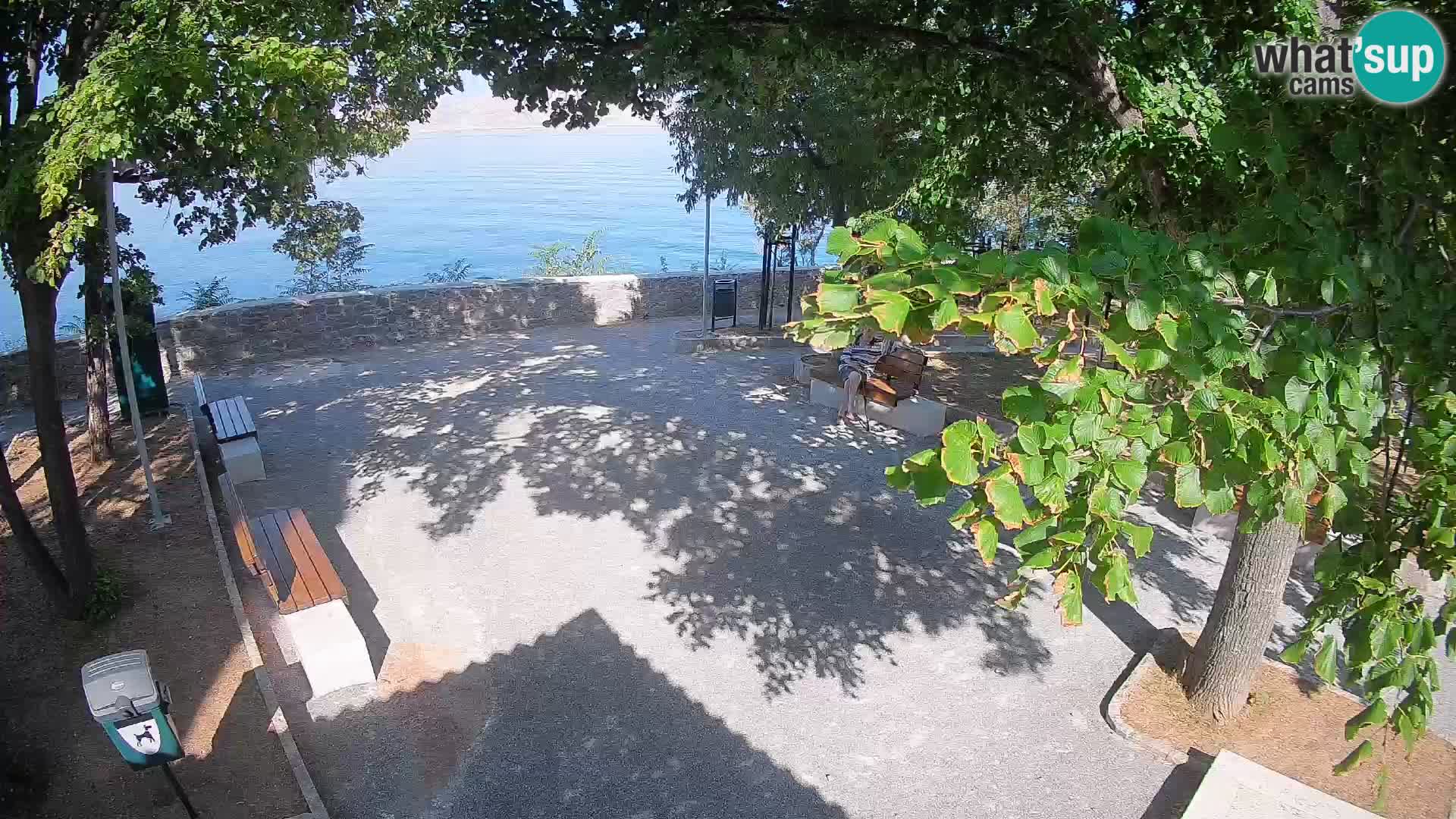 Senj Live Cam – Writers’ Park and the Velebit Channel