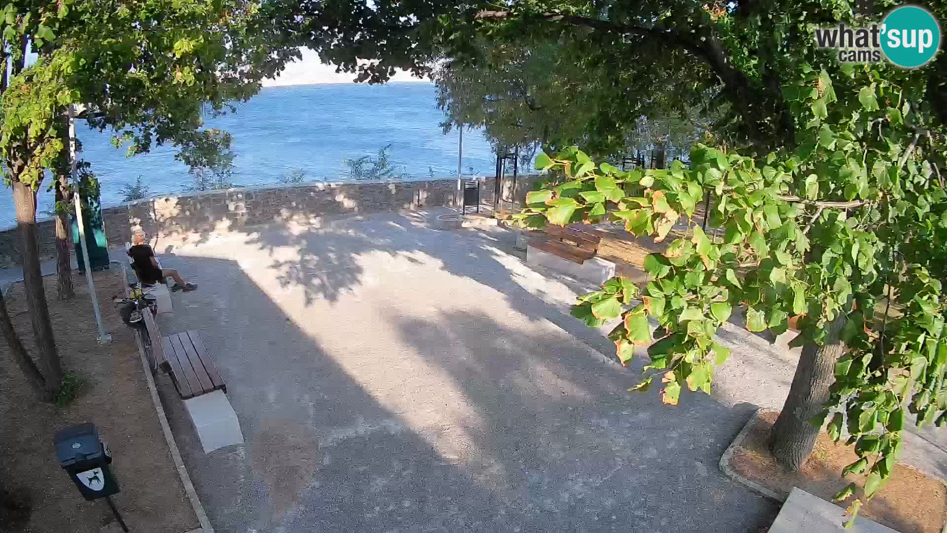 Senj Live Webcam – Schriftstellerpark und Velebit-Kanal