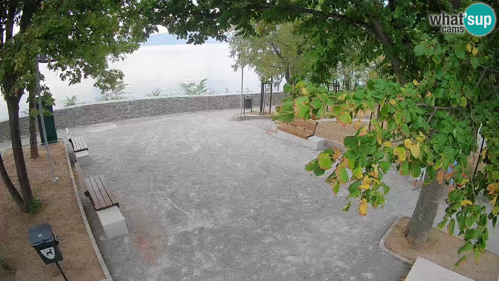 Senj Live Webcam – Schriftstellerpark und Velebit-Kanal