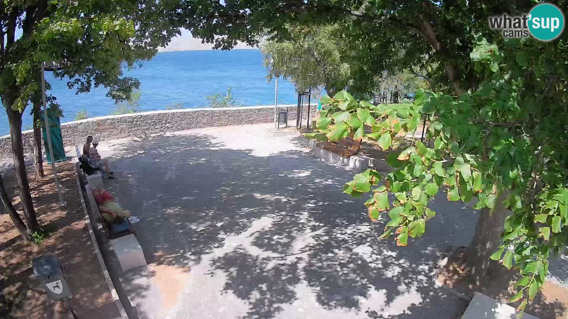 Senj Live Cam – Writers’ Park and the Velebit Channel