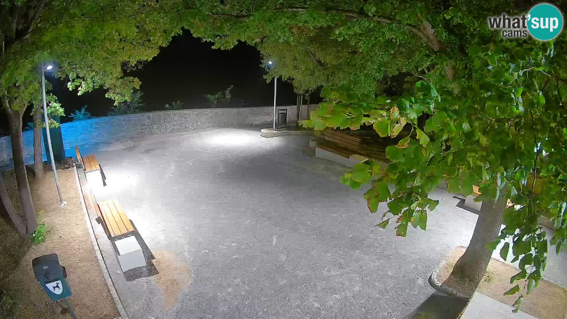 Senj Live Cam – Writers’ Park and the Velebit Channel