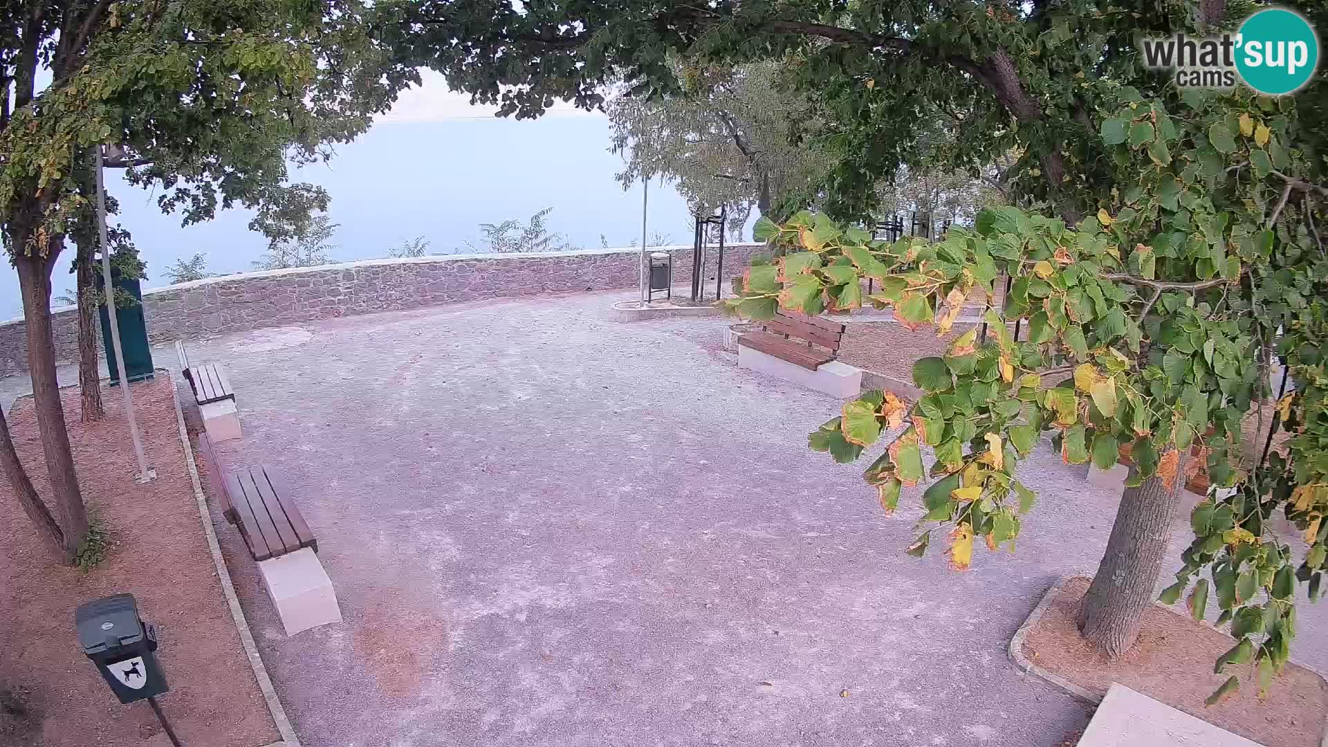 Senj Live Cam – Writers’ Park and the Velebit Channel