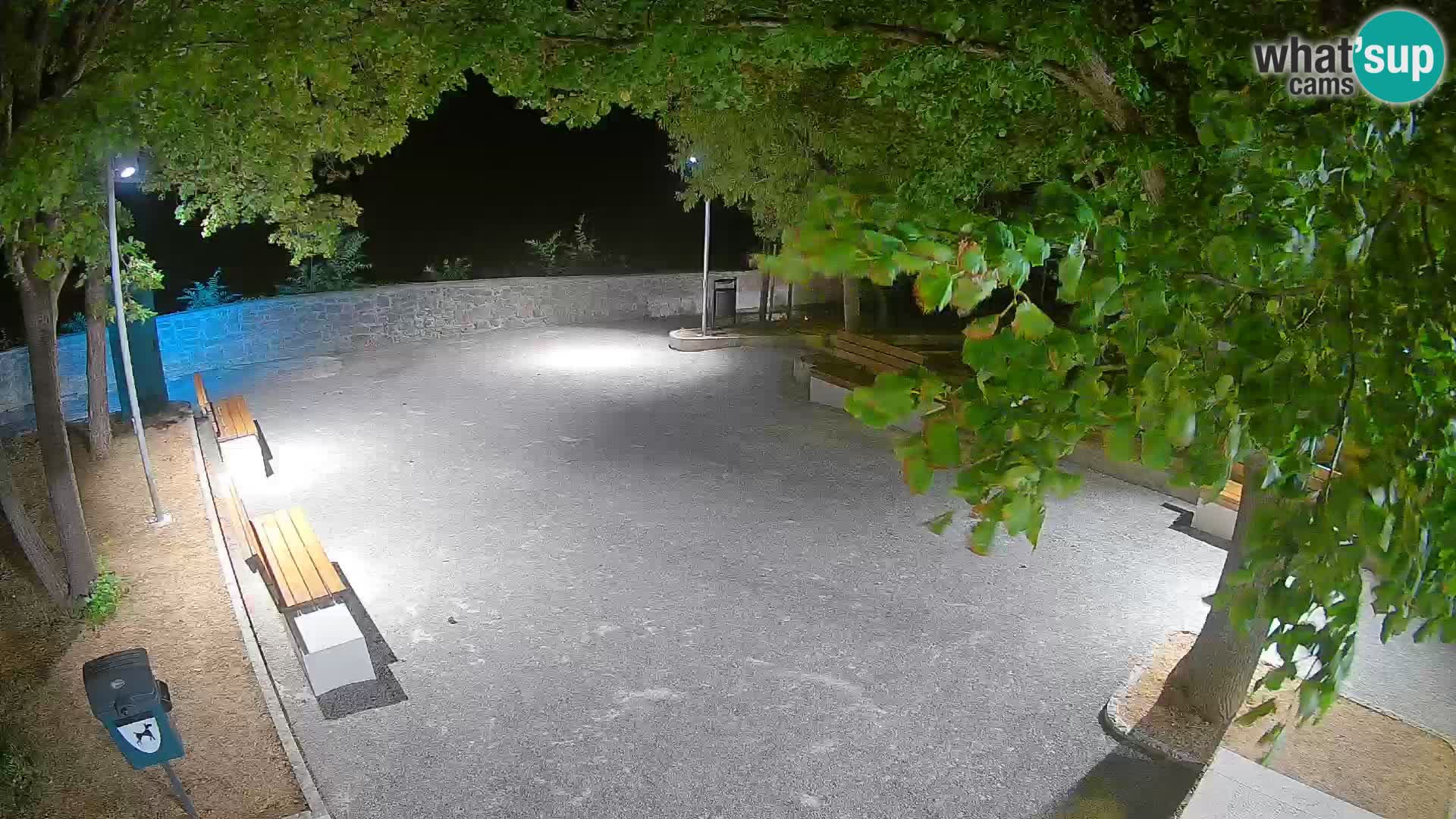 Senj Live Cam – Writers’ Park and the Velebit Channel