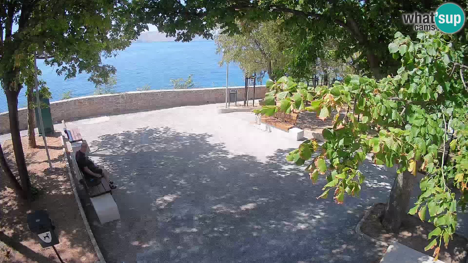 Senj Live Cam – Writers’ Park and the Velebit Channel