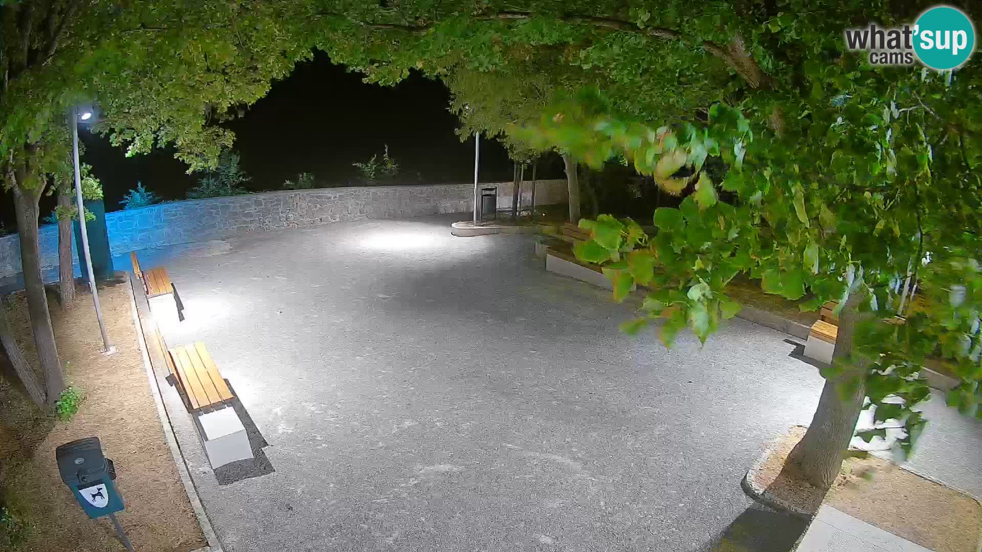 Senj Live Webcam – Schriftstellerpark und Velebit-Kanal