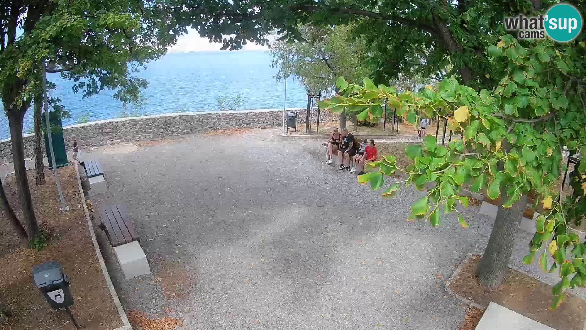 Senj Live Webcam – Schriftstellerpark und Velebit-Kanal