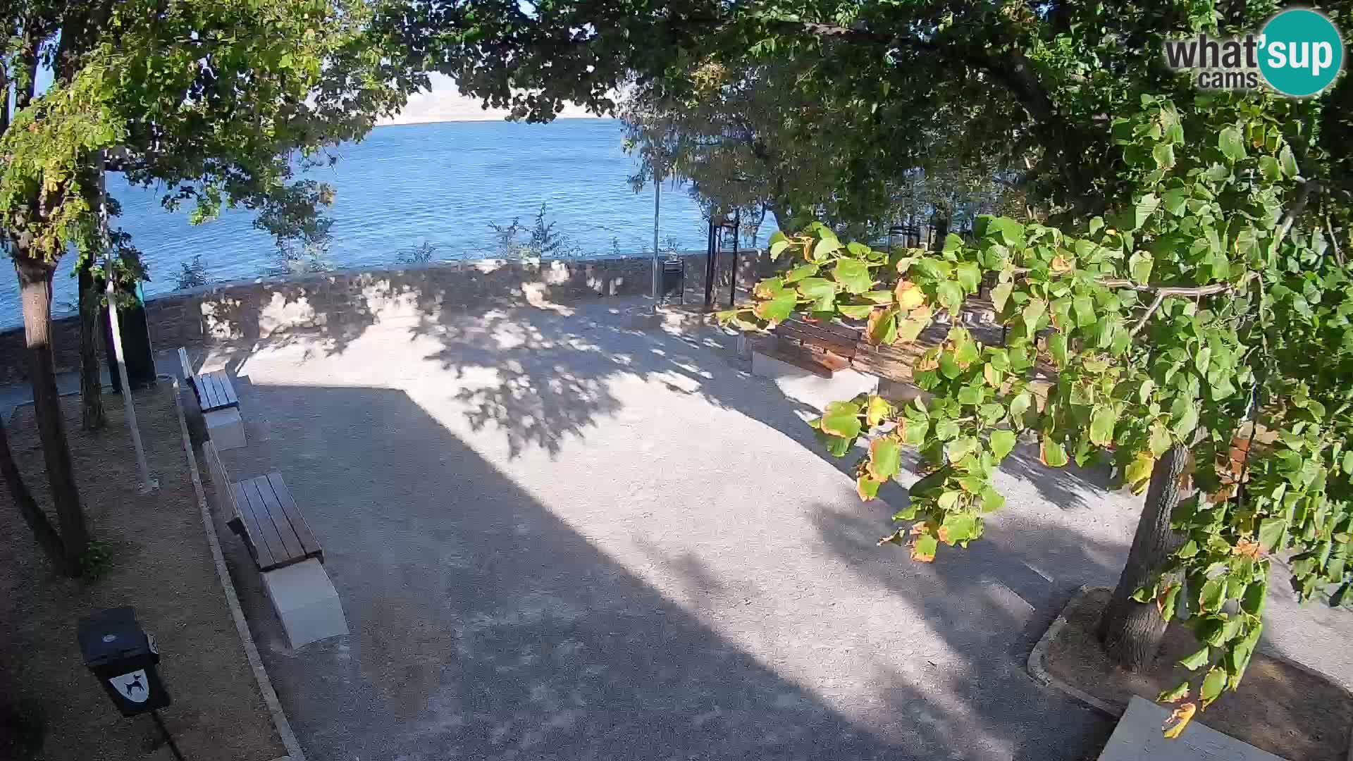 Senj Live Cam – Writers’ Park and the Velebit Channel