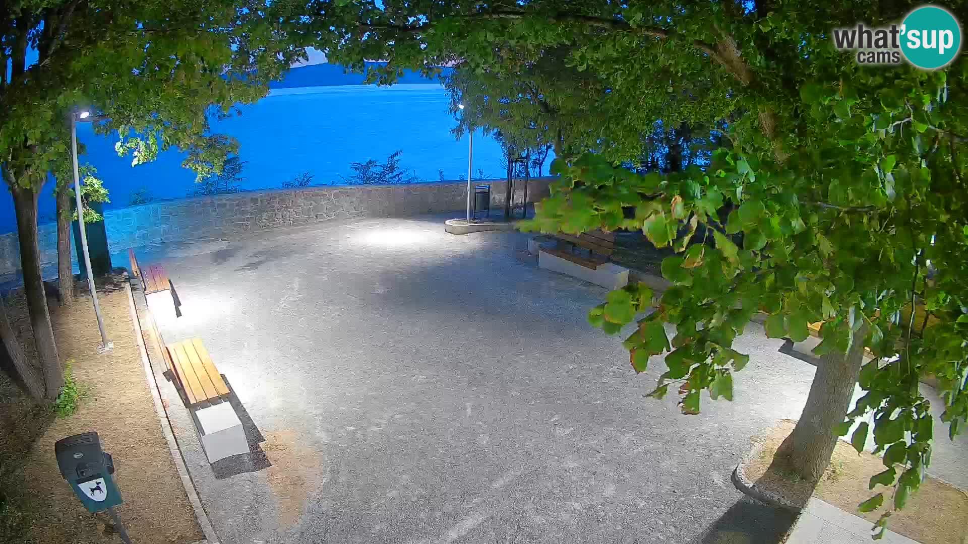 Senj Live Cam – Writers’ Park and the Velebit Channel