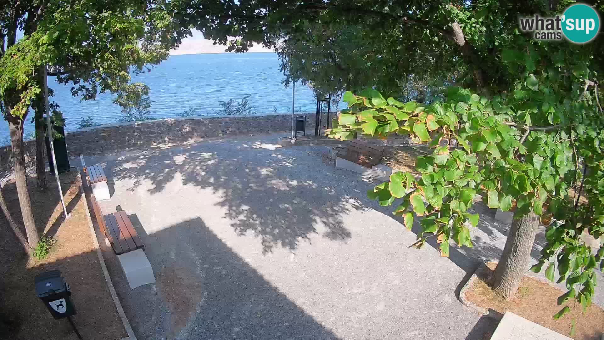 Senj Live Cam – Writers’ Park and the Velebit Channel