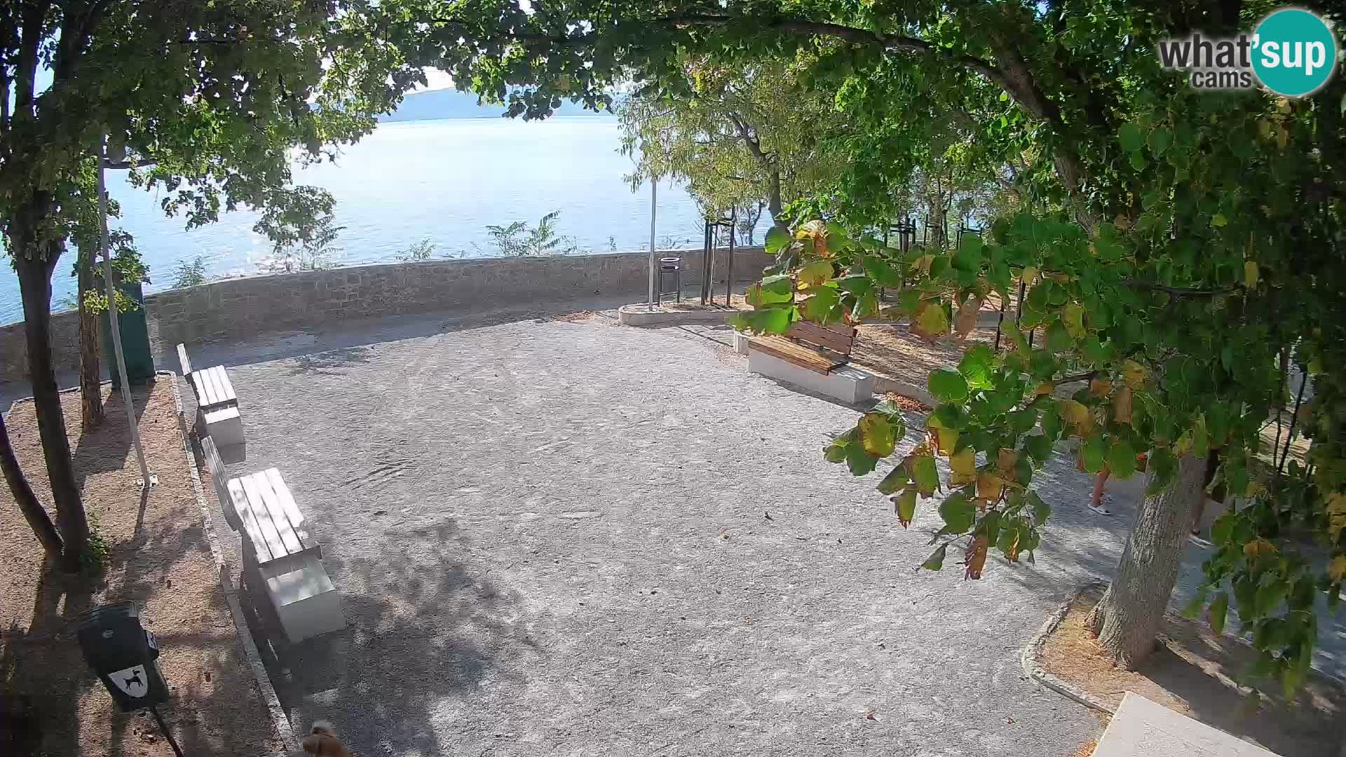 Senj Live Webcam – Schriftstellerpark und Velebit-Kanal