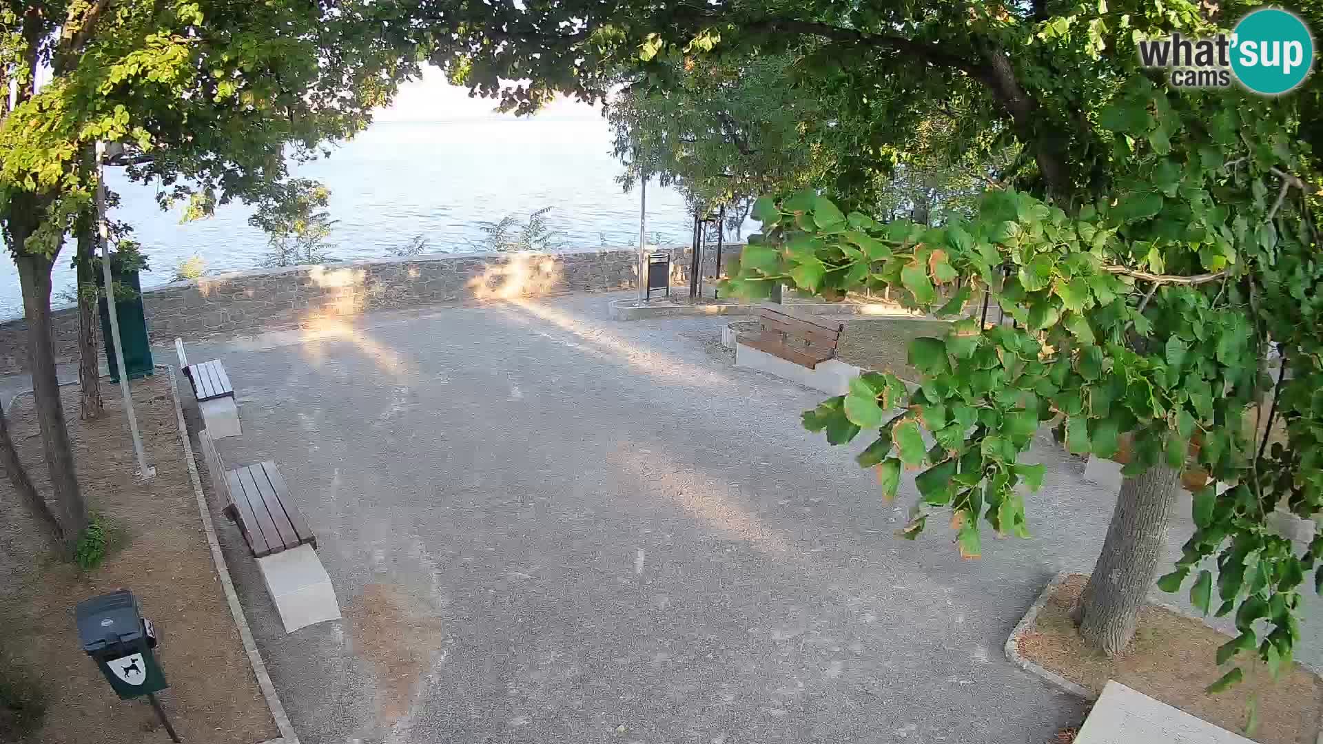 Senj Live Cam – Writers’ Park and the Velebit Channel