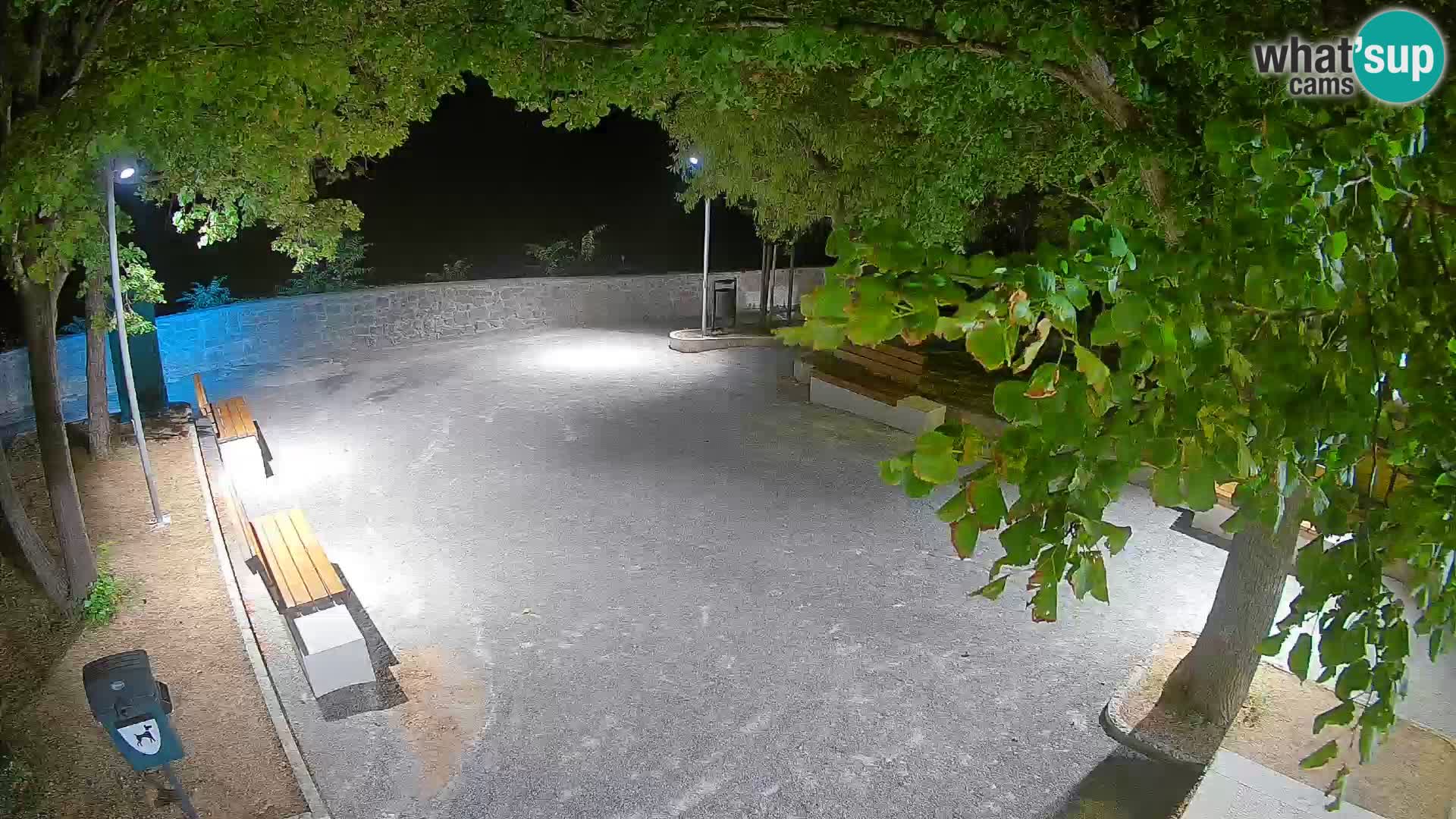 Senj Live Cam – Writers’ Park and the Velebit Channel