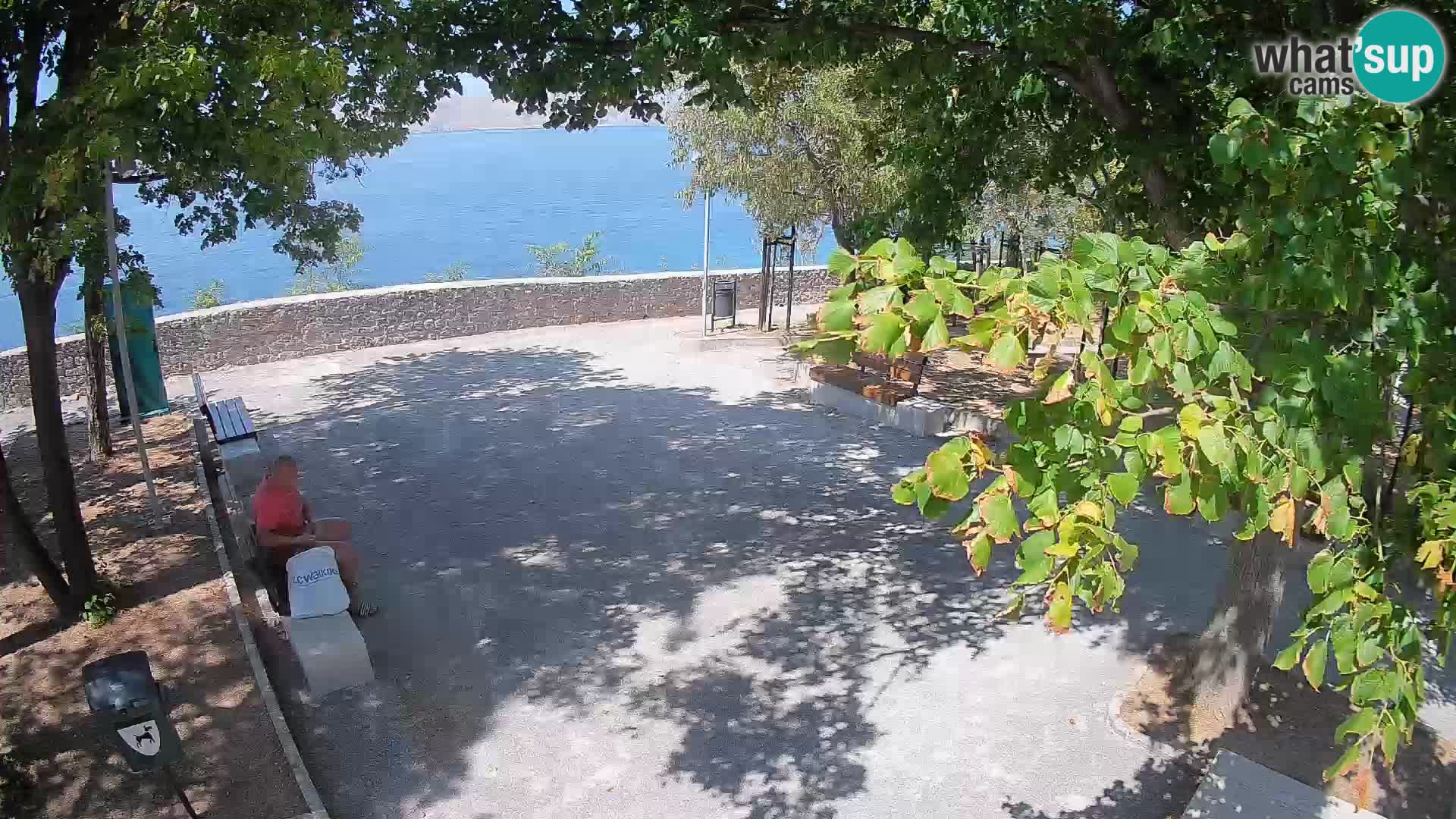 Senj Live Cam – Writers’ Park and the Velebit Channel