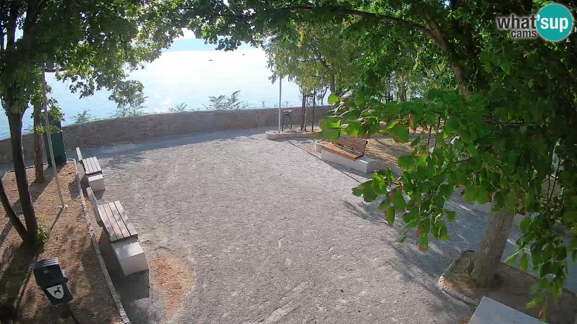 Senj Live Cam – Writers’ Park and the Velebit Channel