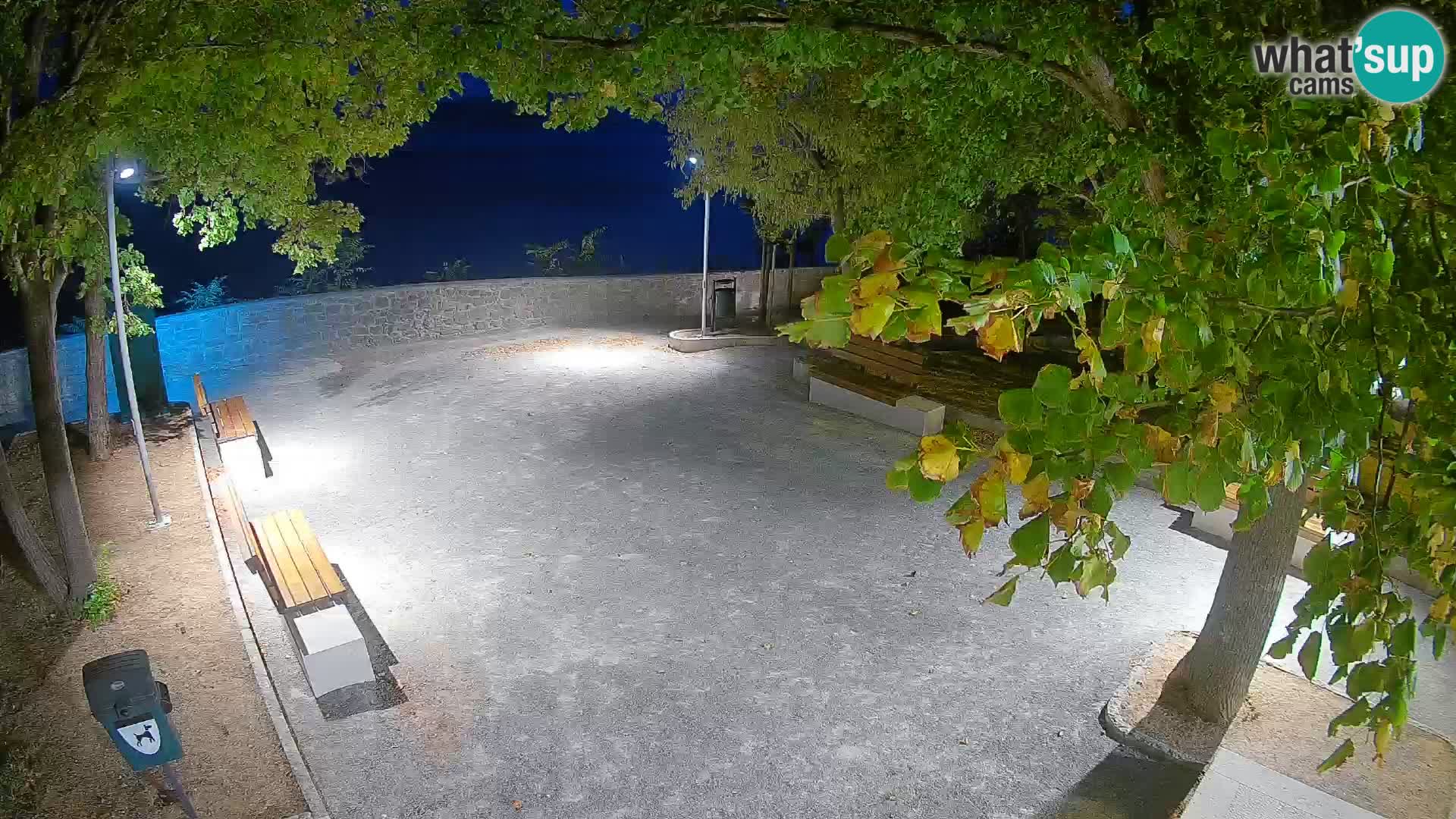Senj Live Webcam – Schriftstellerpark und Velebit-Kanal