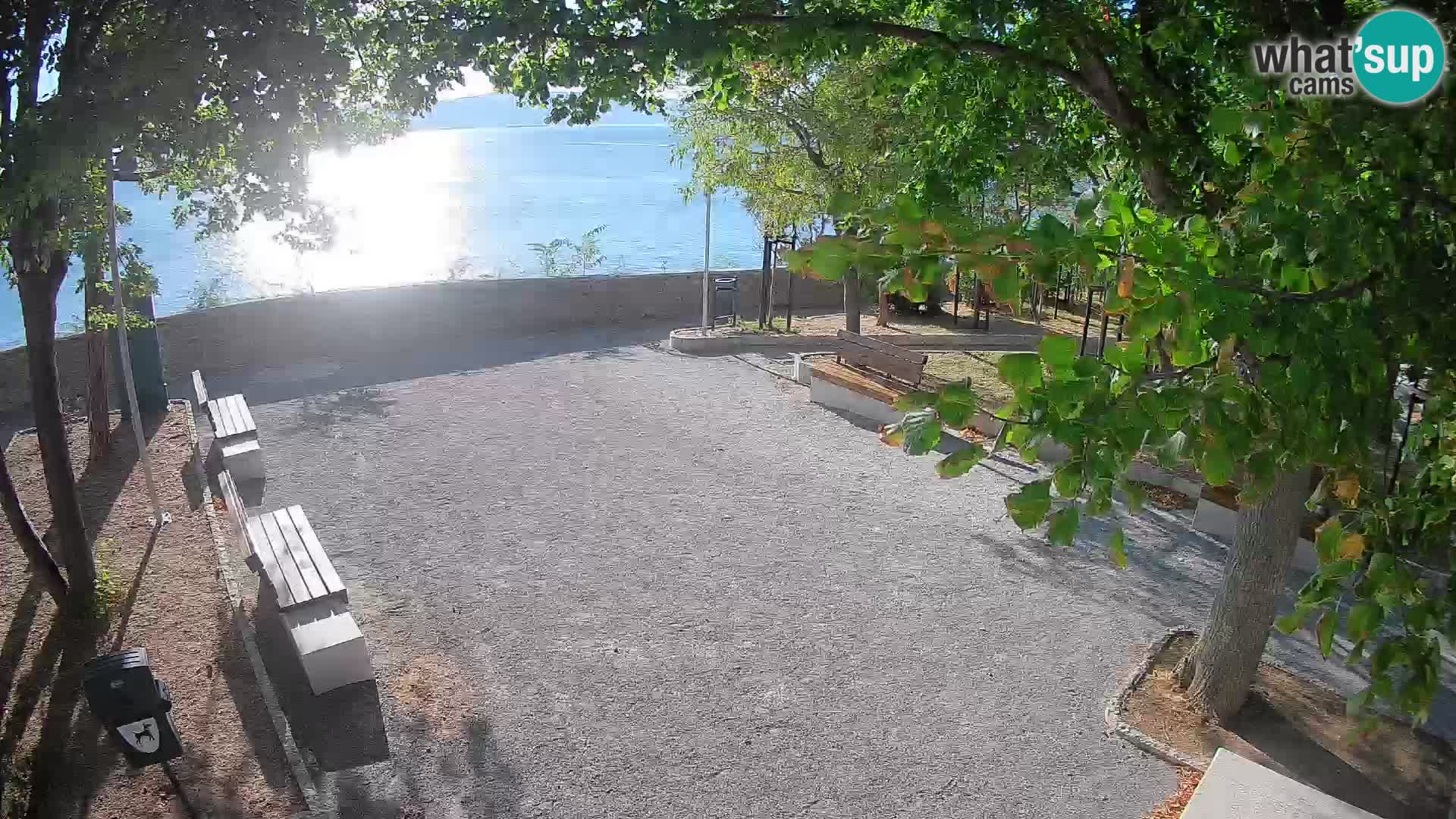 Senj Live Cam – Writers’ Park and the Velebit Channel