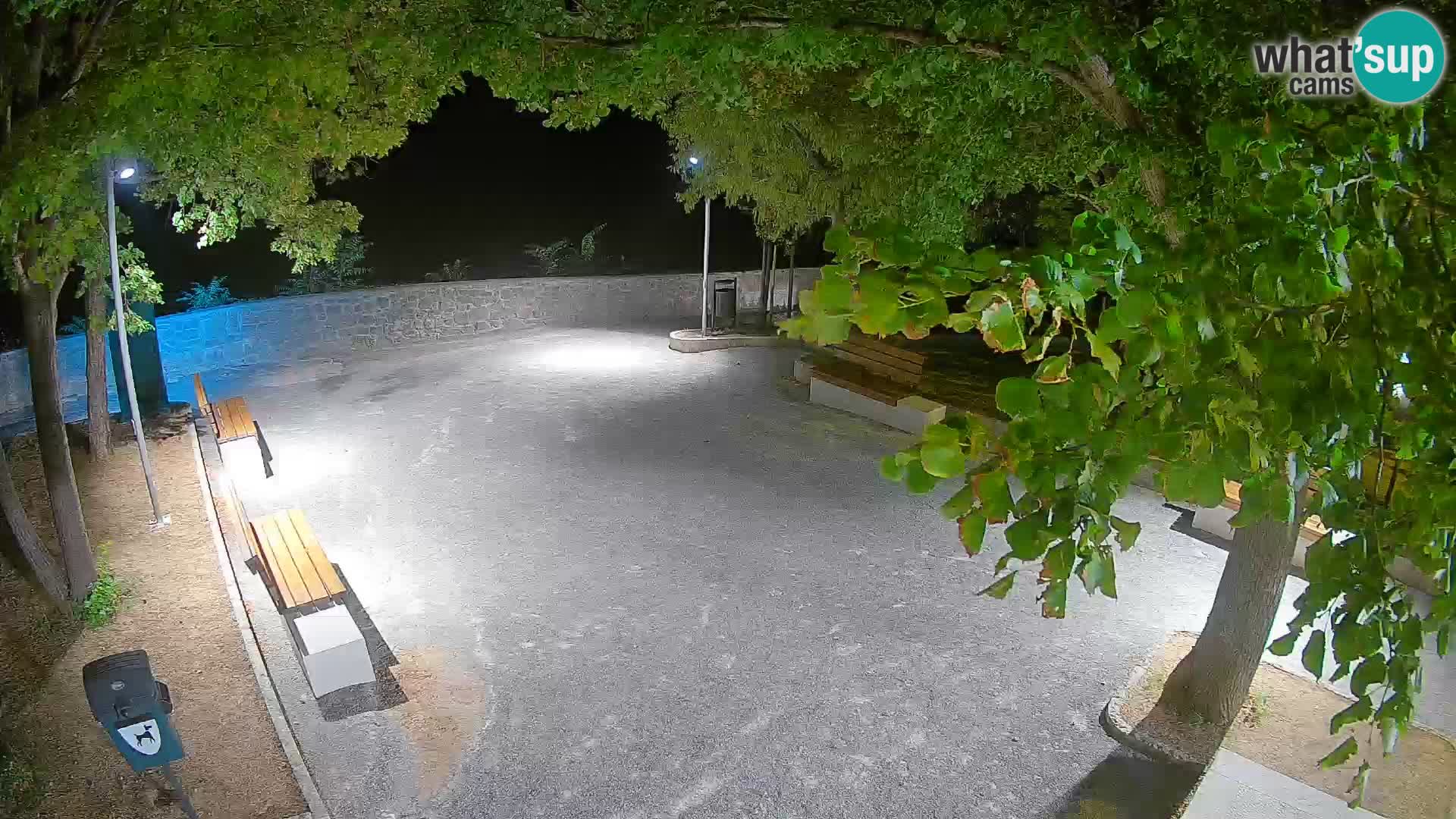 Senj Live Cam – Writers’ Park and the Velebit Channel