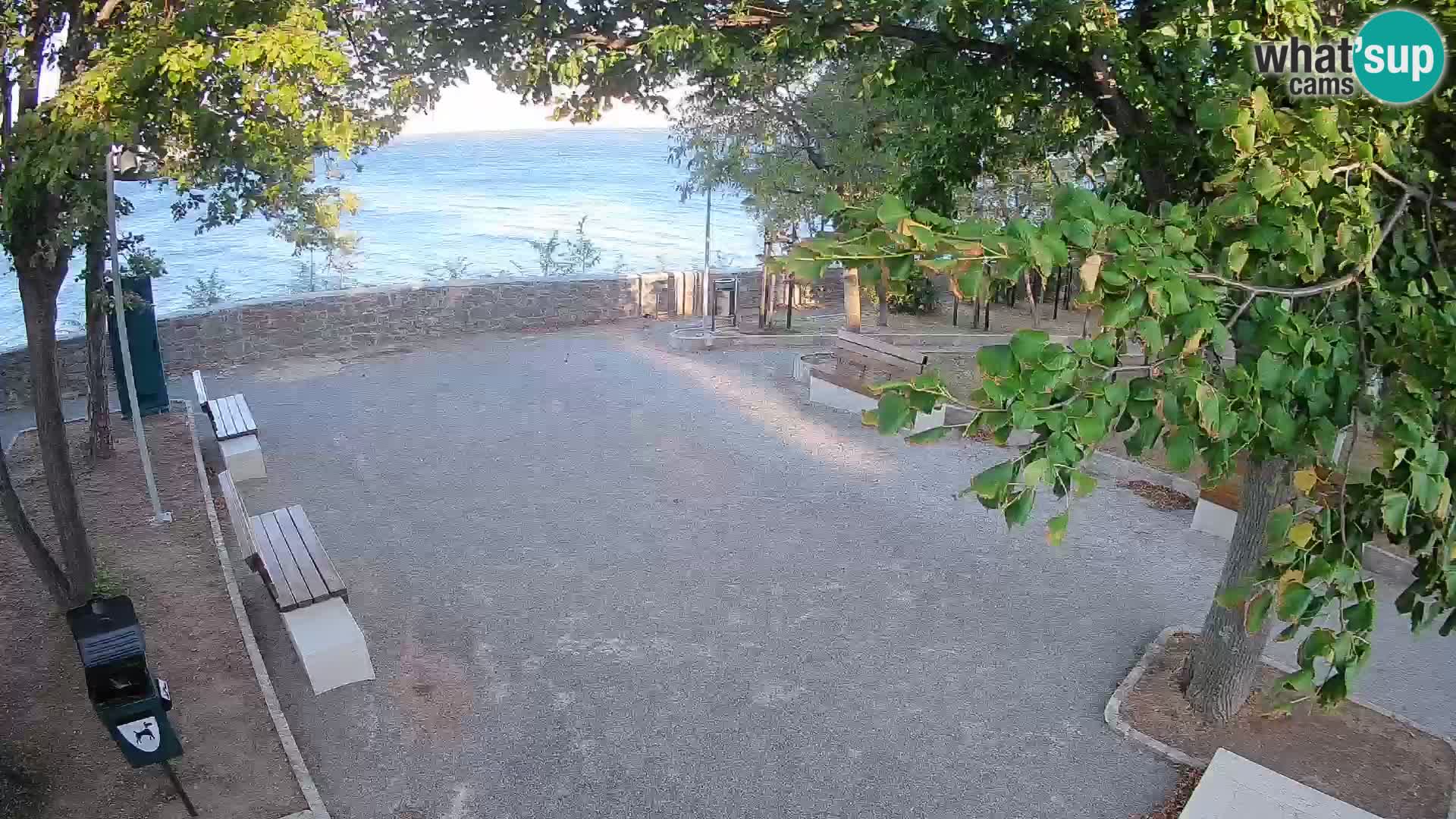 Senj Live Cam – Writers’ Park and the Velebit Channel
