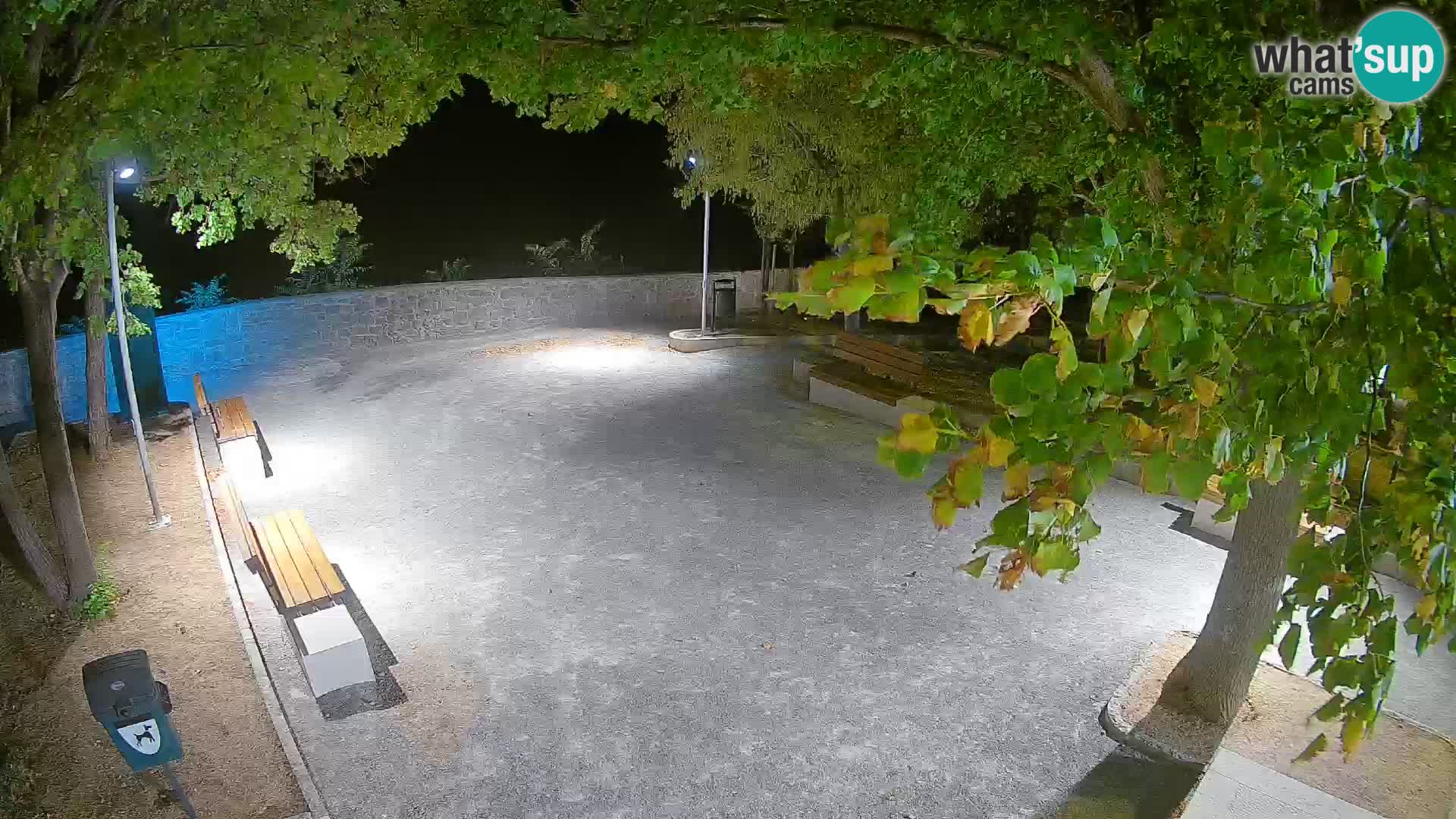 Senj Live Webcam – Schriftstellerpark und Velebit-Kanal