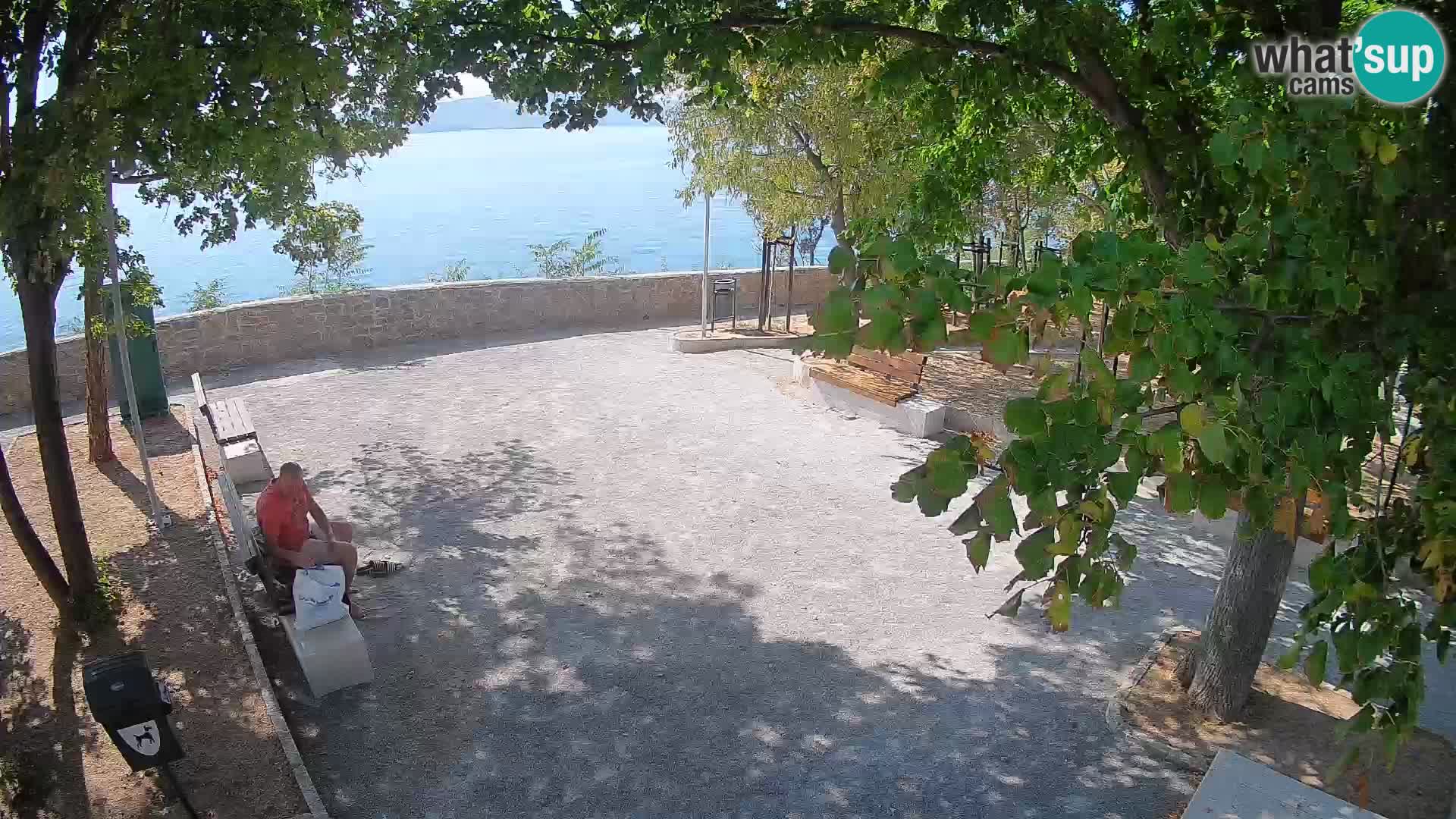 Senj Live Cam – Writers’ Park and the Velebit Channel