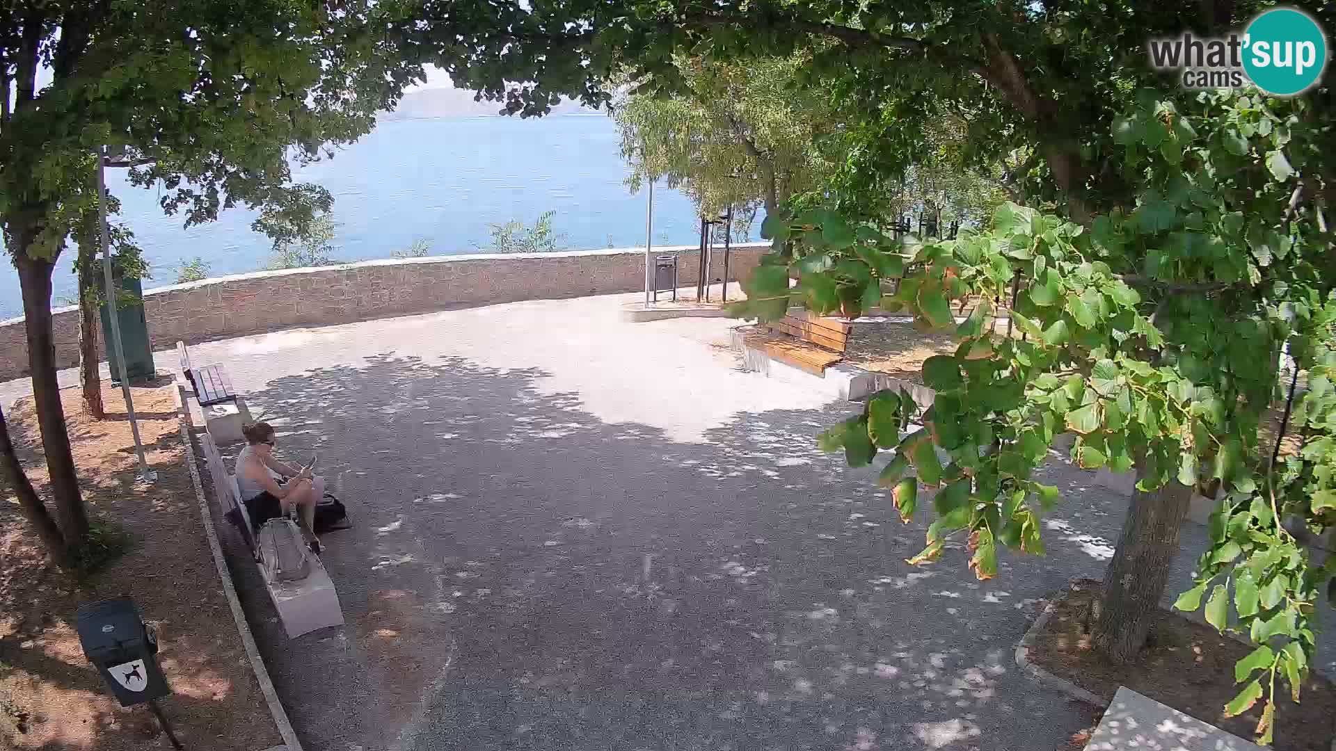 Senj Live Cam – Writers’ Park and the Velebit Channel