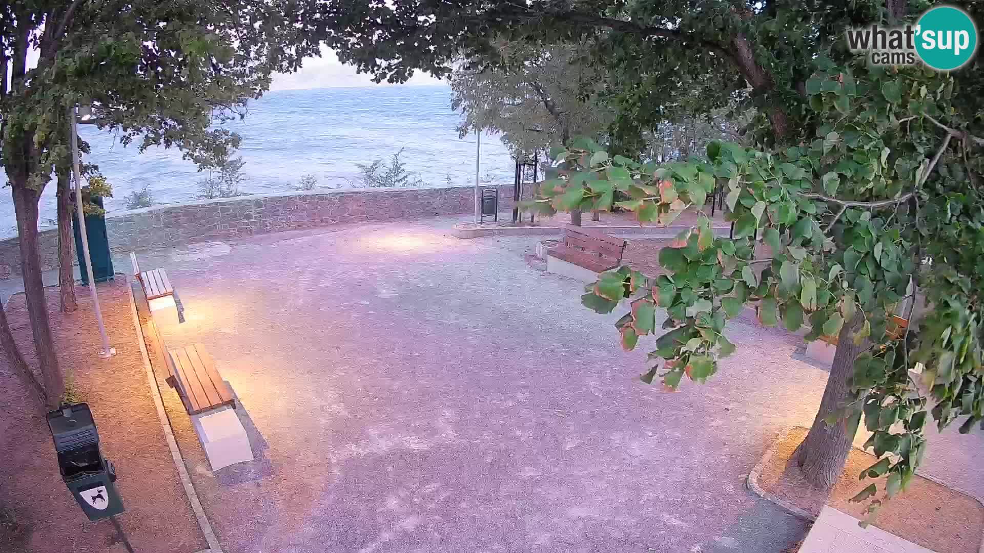 Senj Live Cam – Writers’ Park and the Velebit Channel