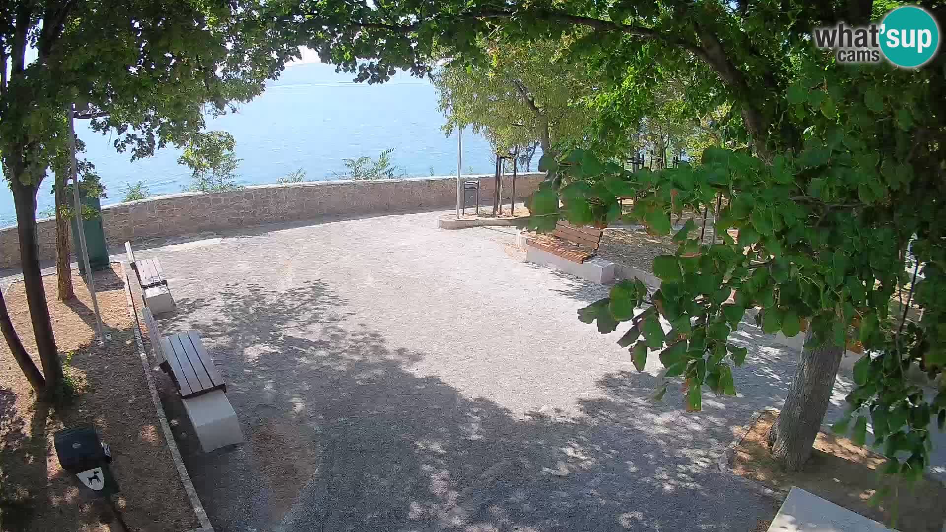 Senj Live Cam – Writers’ Park and the Velebit Channel