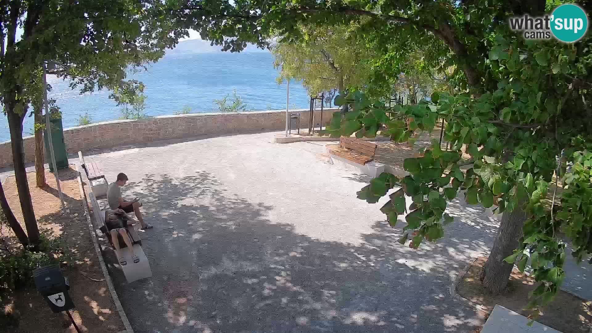 Senj Live Cam – Writers’ Park and the Velebit Channel