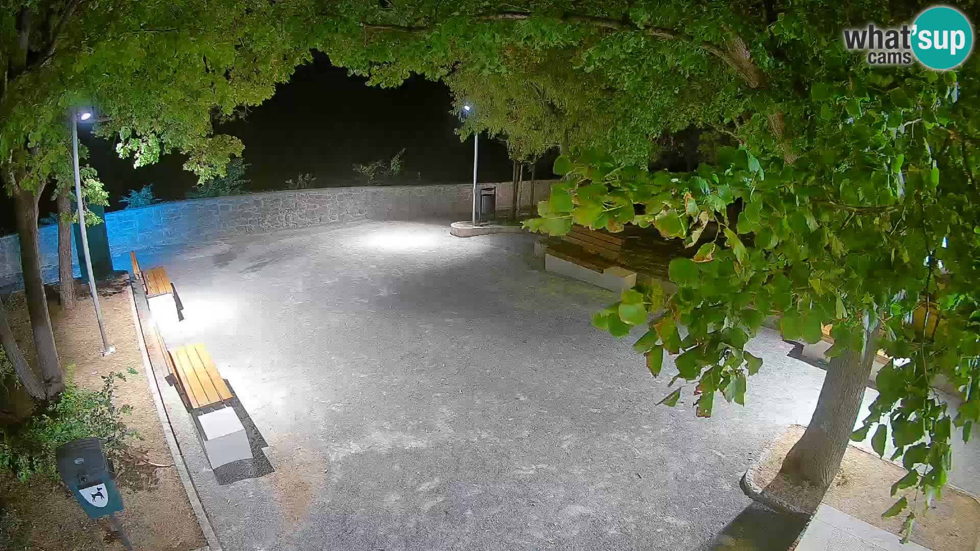 Senj Live Webcam – Schriftstellerpark und Velebit-Kanal