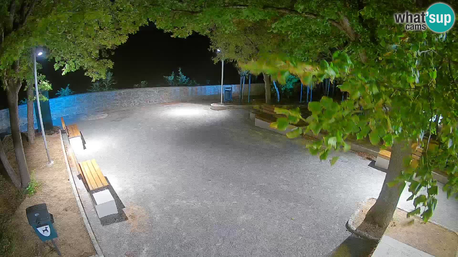 Senj Live Cam – Writers’ Park and the Velebit Channel