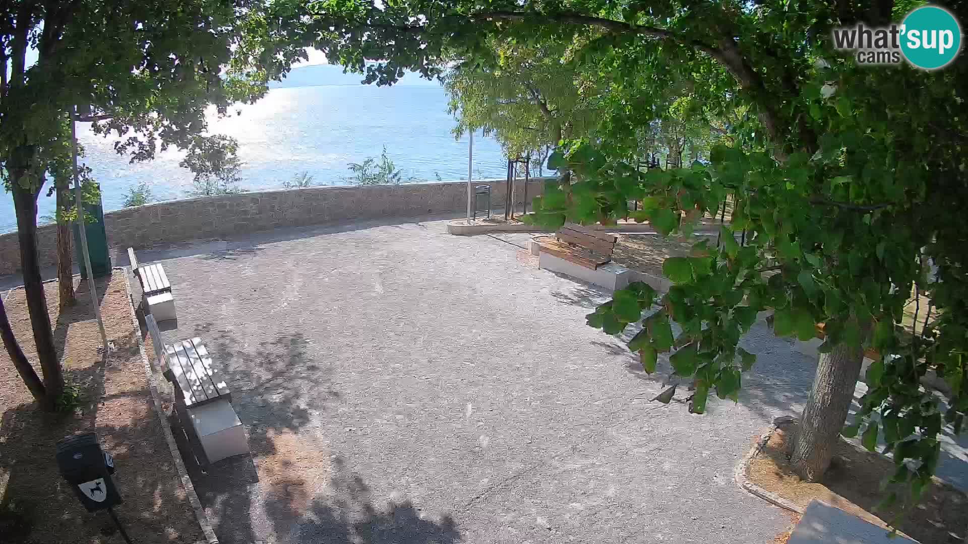 Kamera uživo Senj – Park književnika i Velebitski kanal
