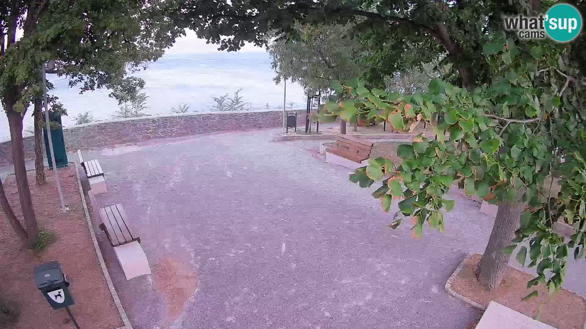 Senj Live Cam – Writers’ Park and the Velebit Channel