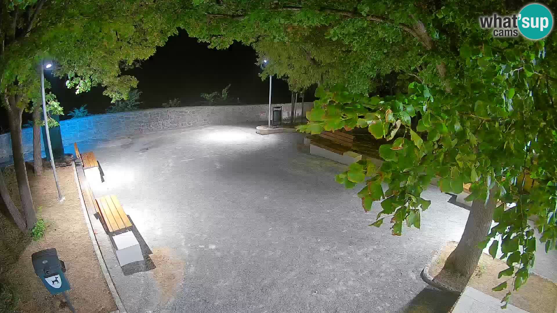 Senj Live Cam – Writers’ Park and the Velebit Channel