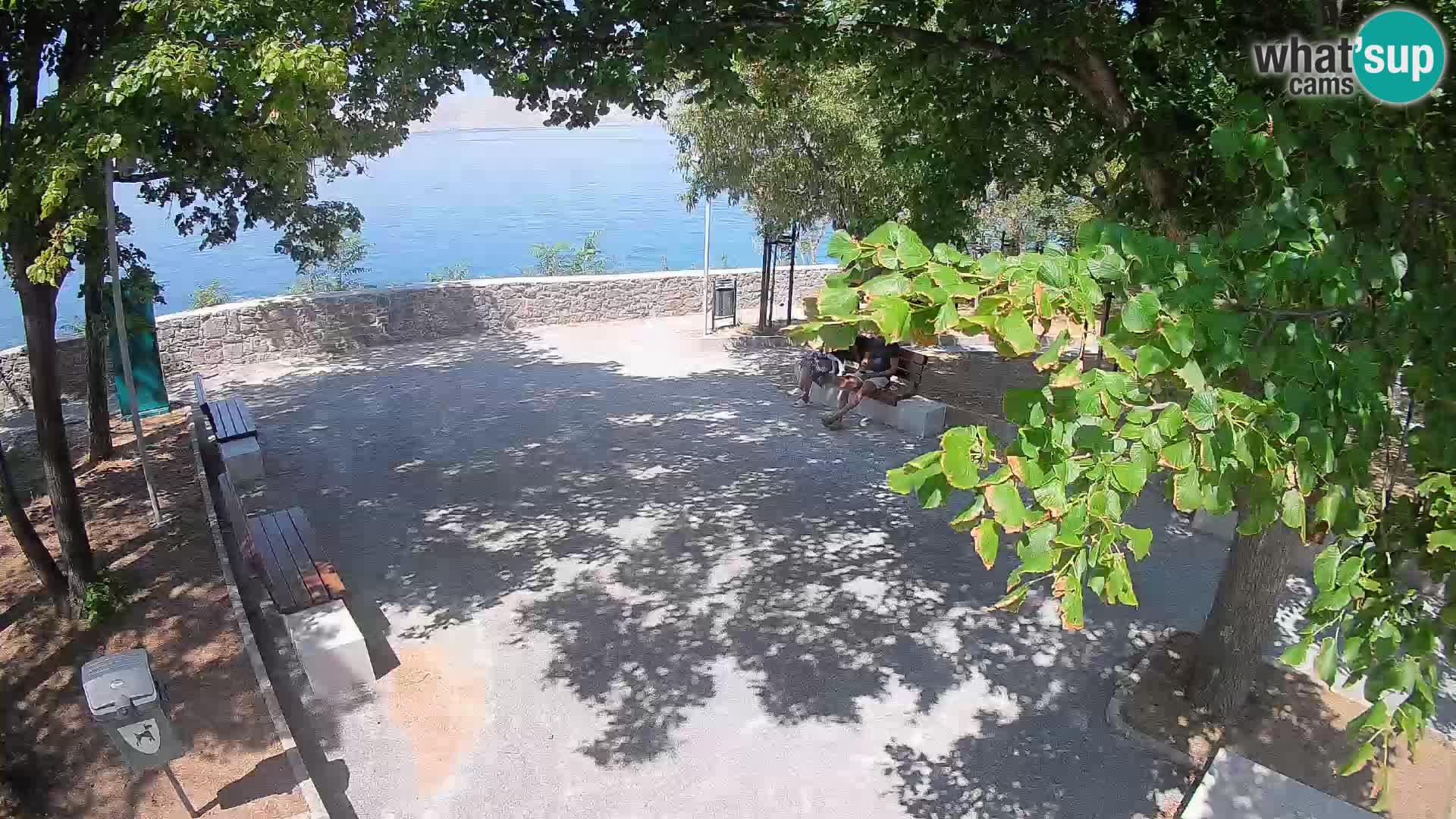 Kamera uživo Senj – Park književnika i Velebitski kanal