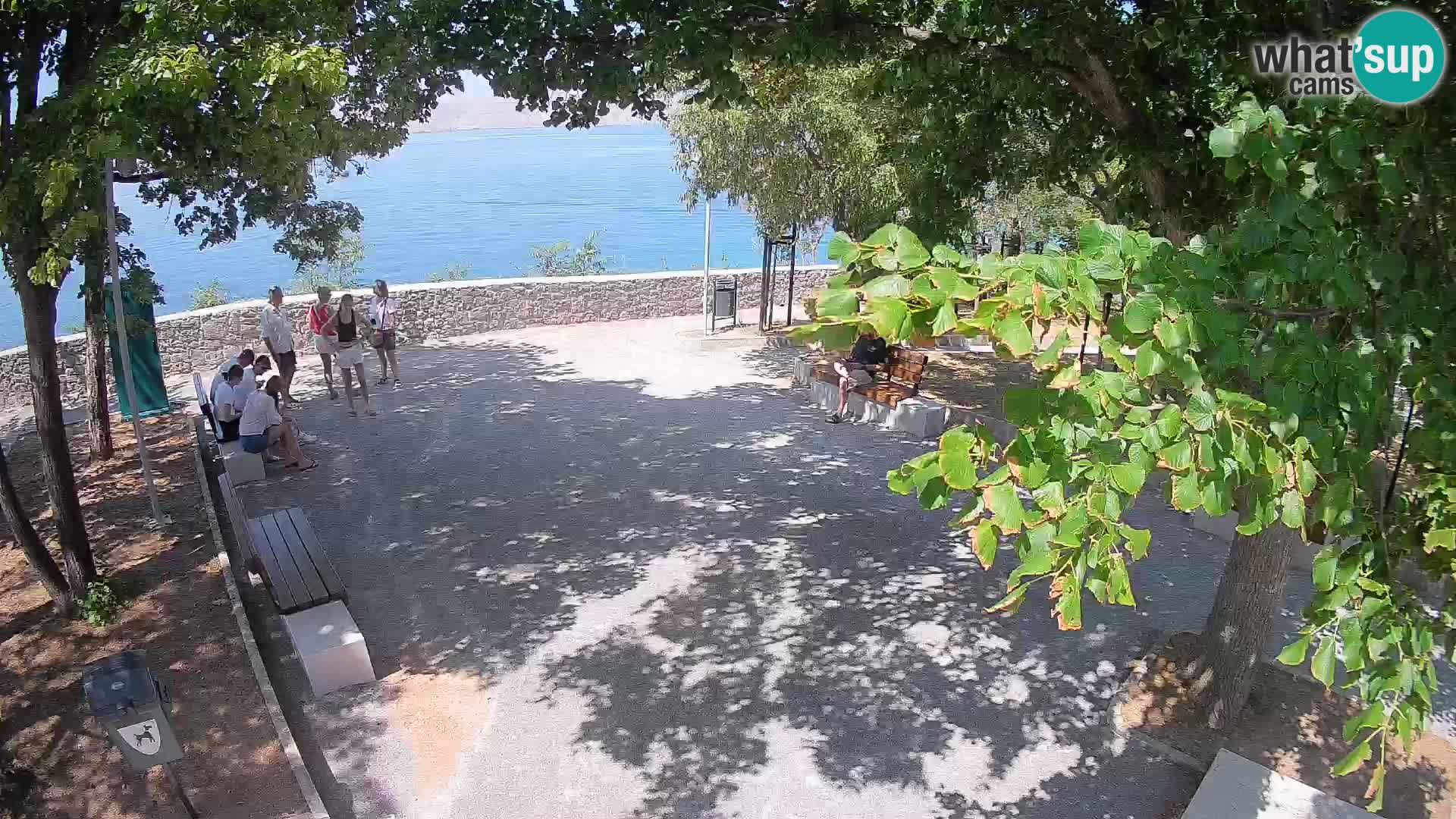 Senj Live Cam – Writers’ Park and the Velebit Channel