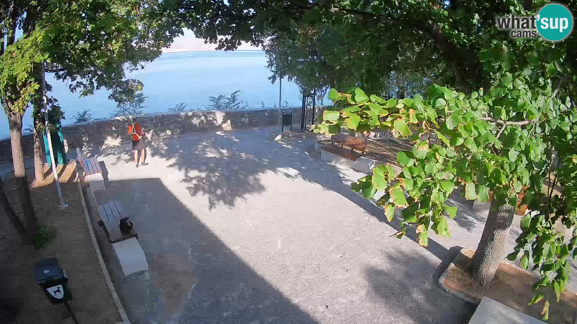 Senj Live Cam – Writers’ Park and the Velebit Channel