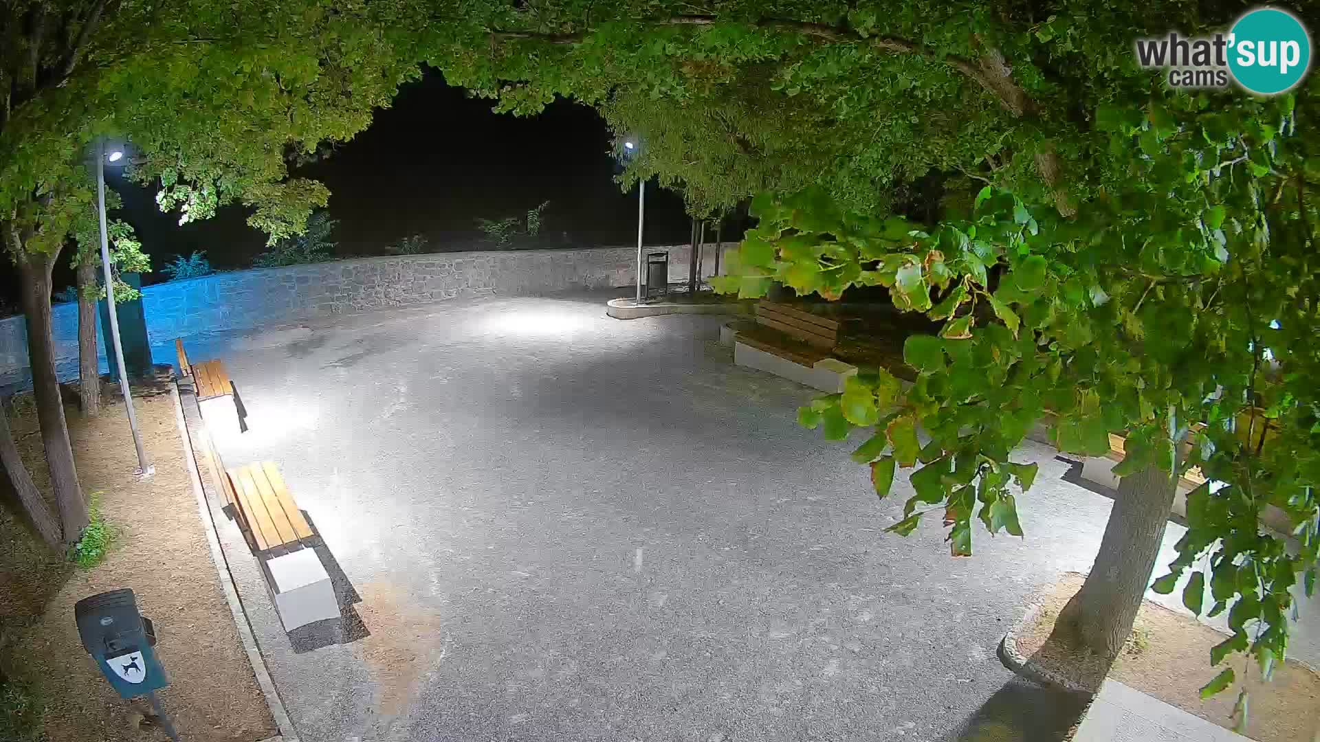 Senj Live Cam – Writers’ Park and the Velebit Channel