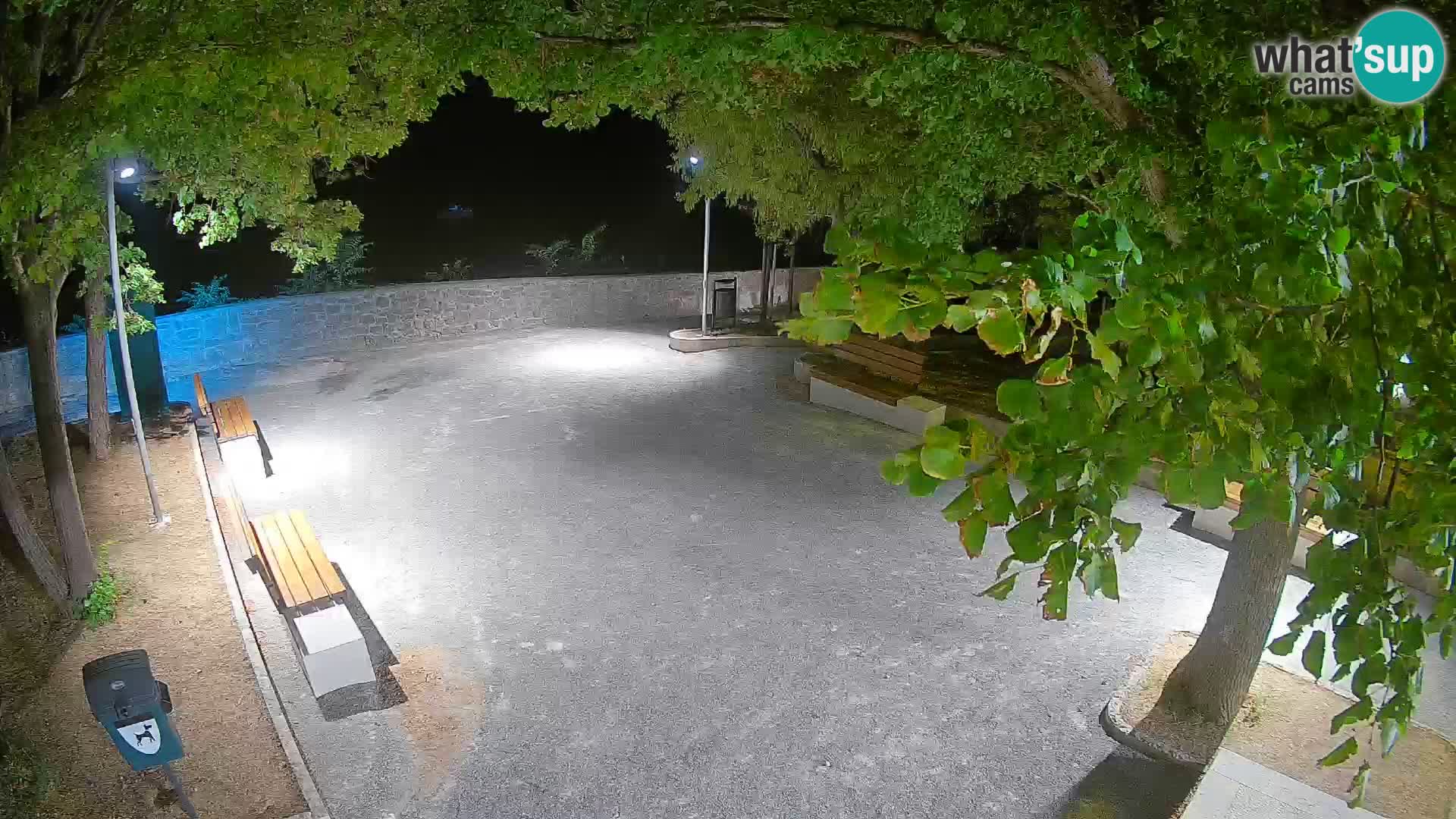 Senj Live Cam – Writers’ Park and the Velebit Channel