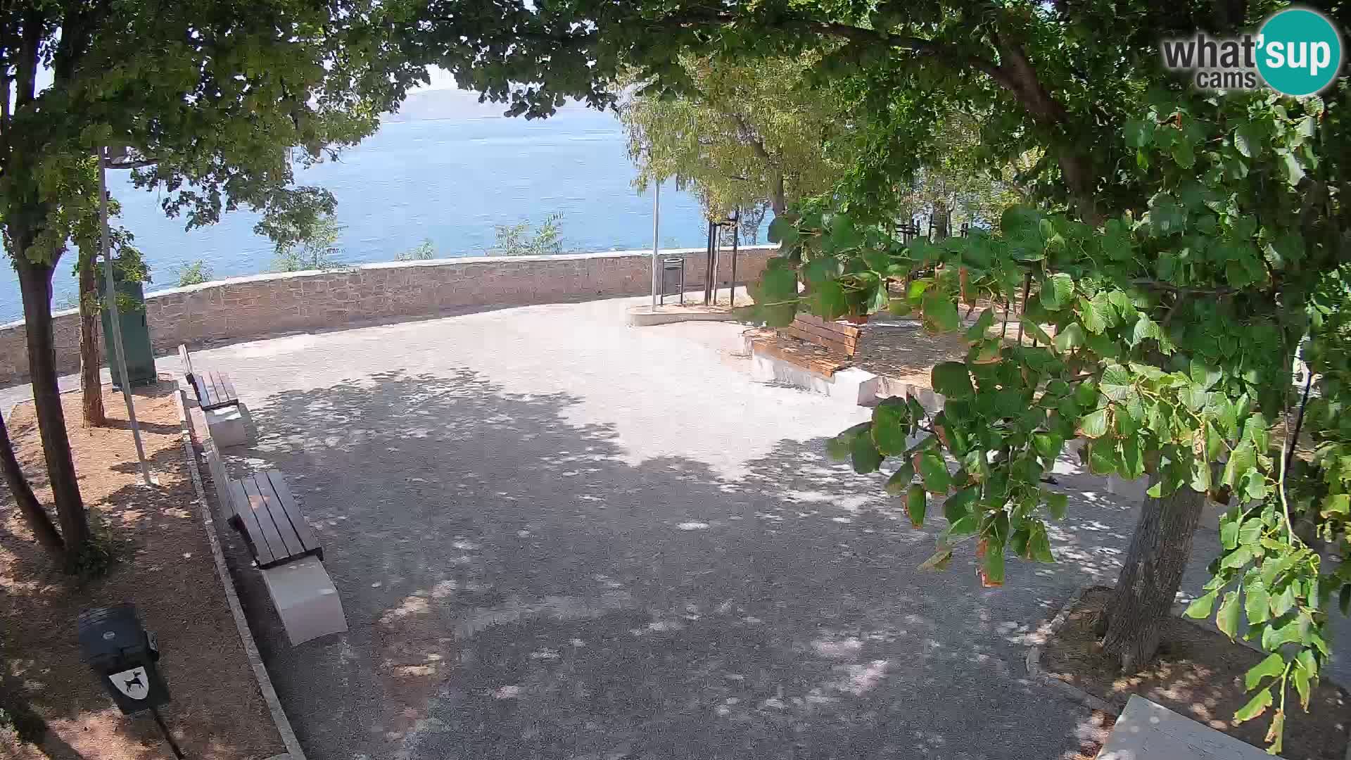 Senj Live Cam – Writers’ Park and the Velebit Channel