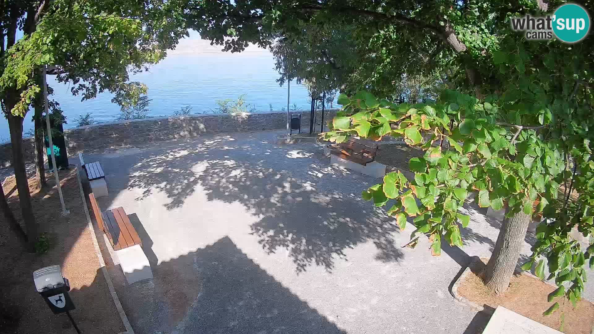 Senj Live Cam – Writers’ Park and the Velebit Channel