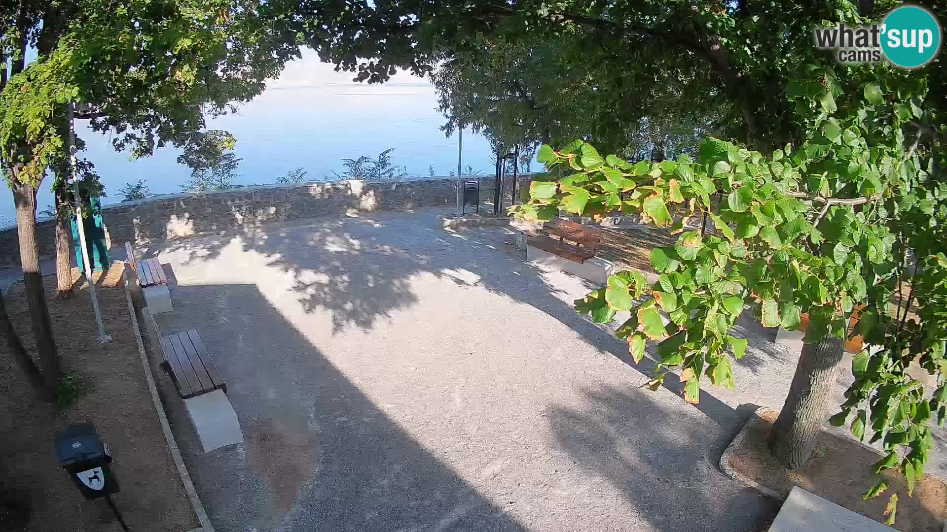 Senj Live Cam – Writers’ Park and the Velebit Channel