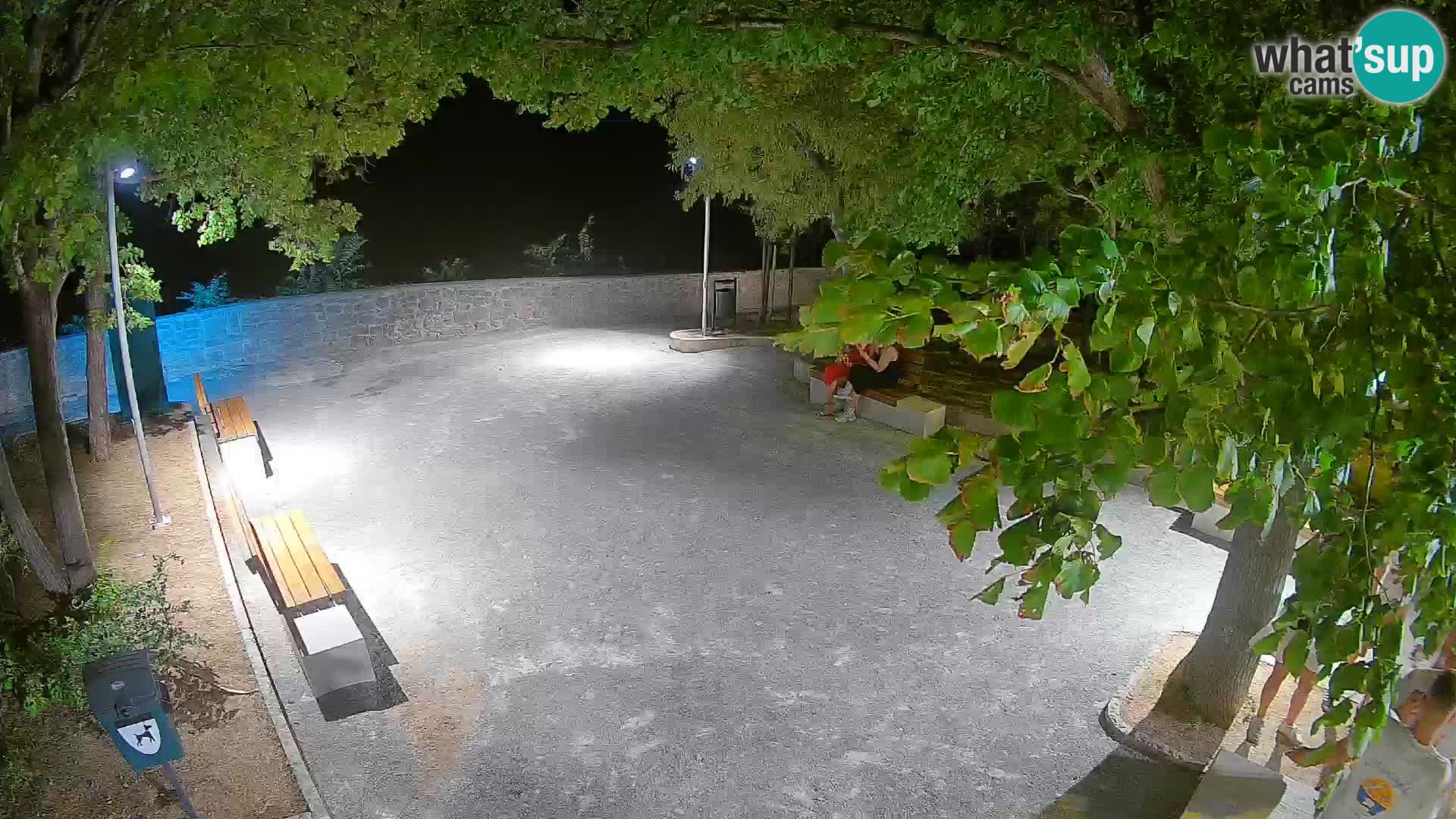 Senj Live Webcam – Schriftstellerpark und Velebit-Kanal