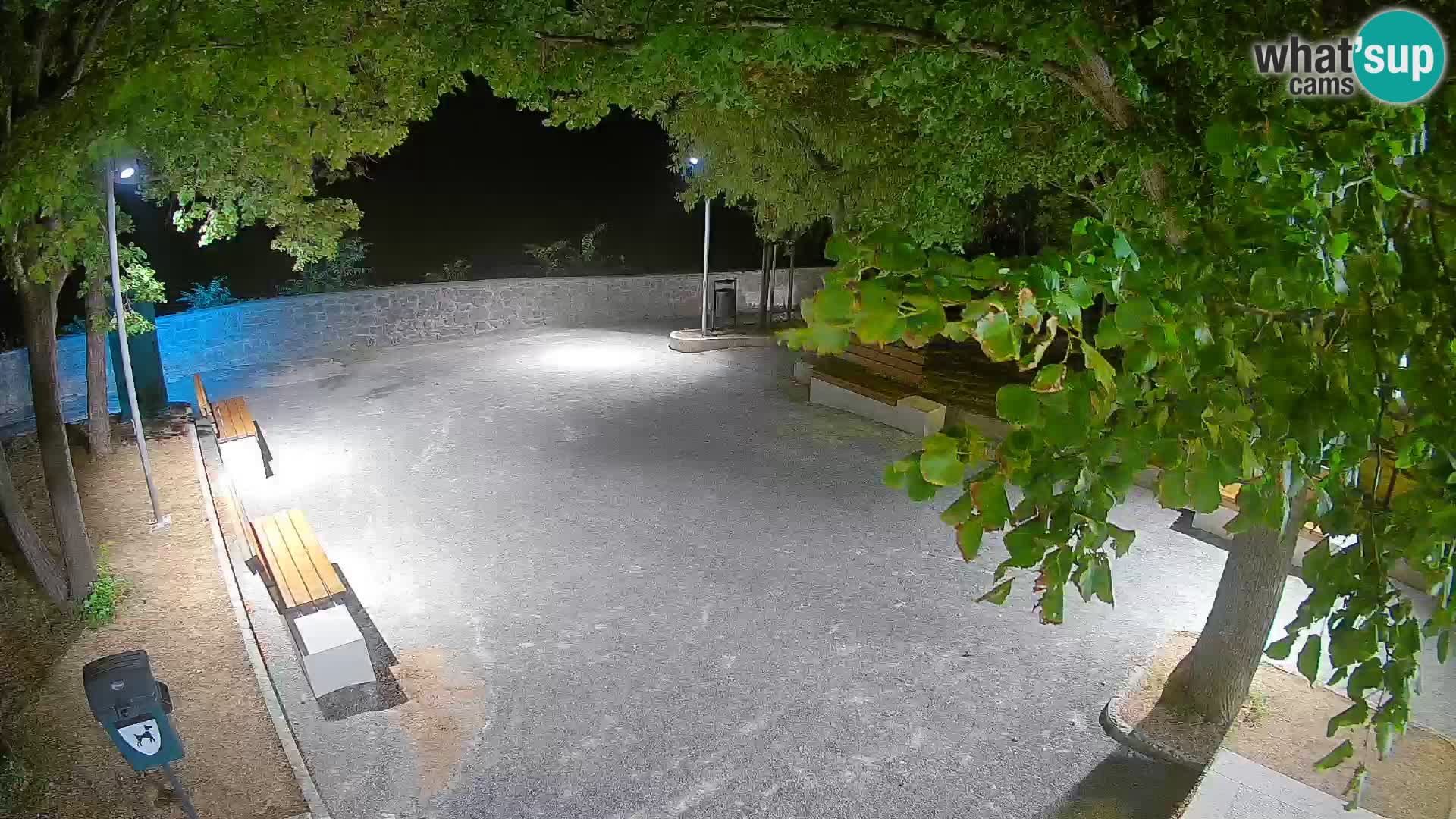 Senj Live Cam – Writers’ Park and the Velebit Channel