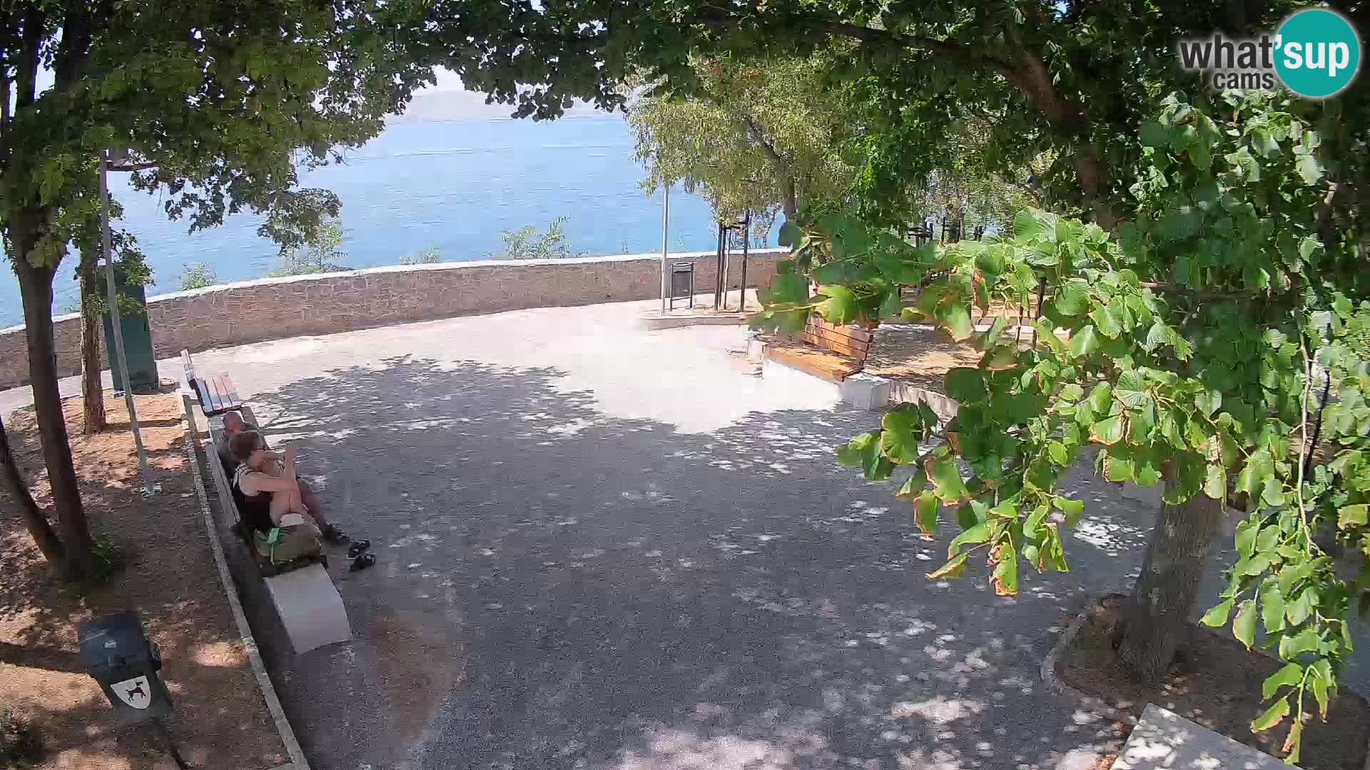 Senj Live Cam – Writers’ Park and the Velebit Channel